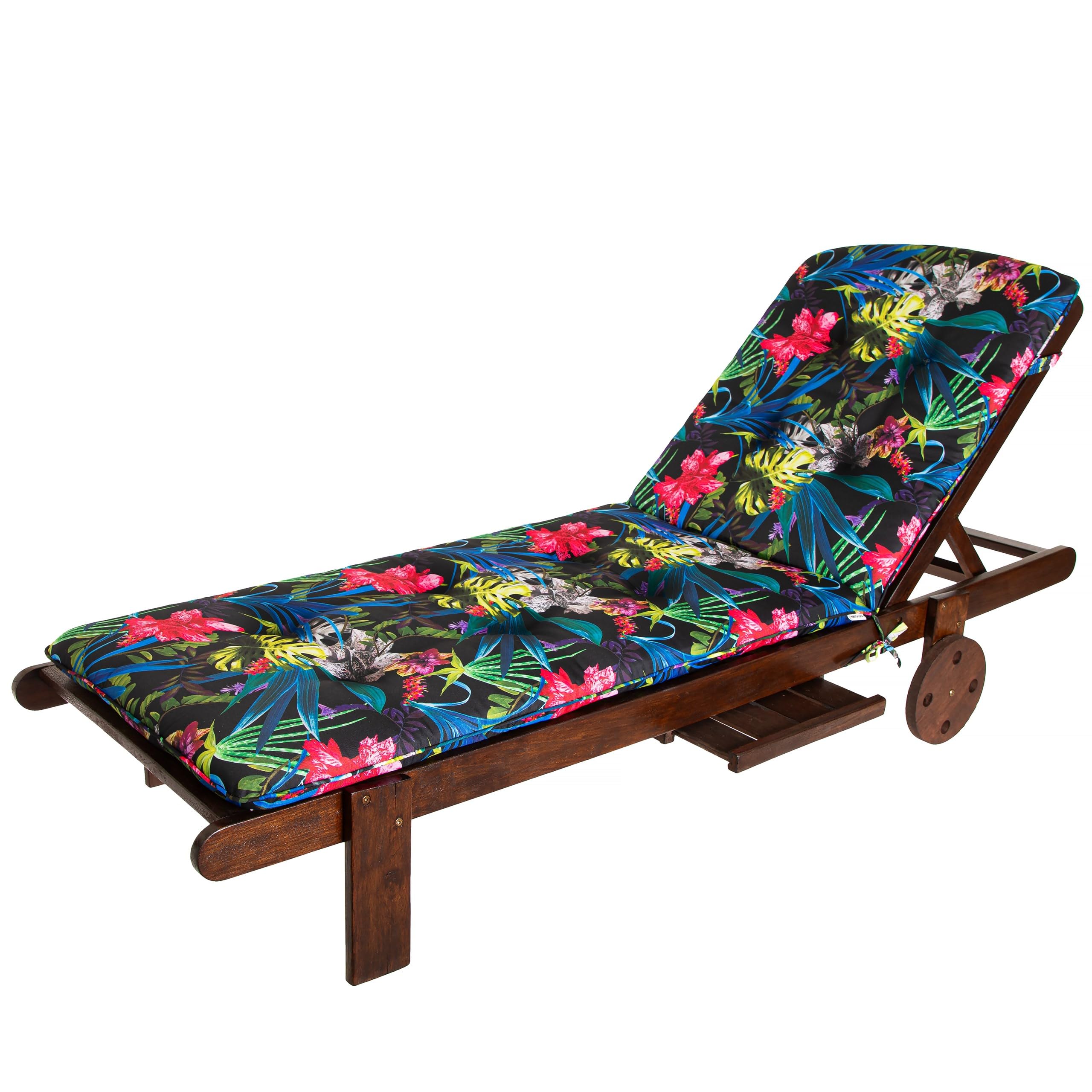 Coussin De Chaise Longue épais Et Antidérapant - 110x ? Cm - Gris - Pour Fauteuil à Bascule, Terrasse, Bureau