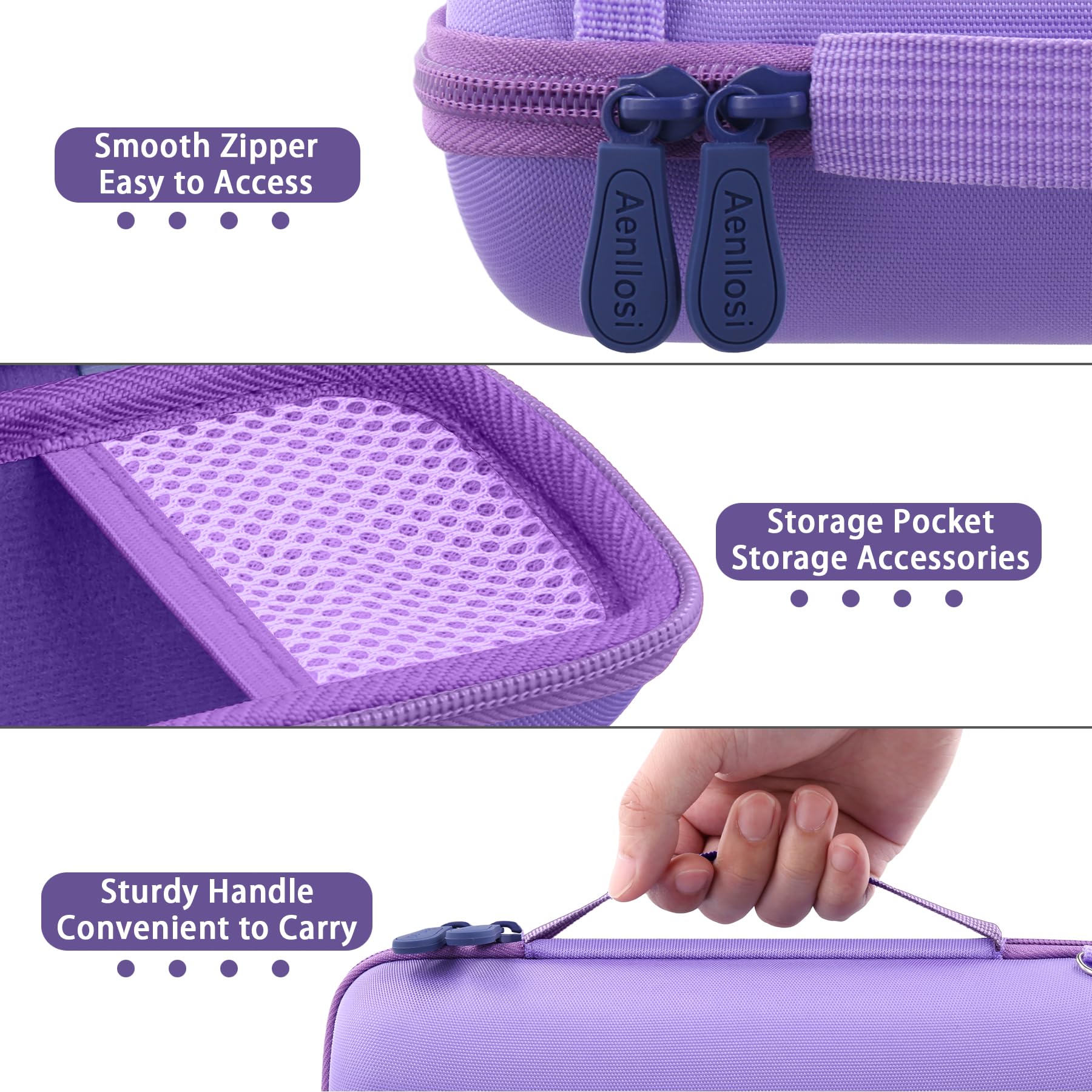 JBL Flip 7/6/5 Twarde etui - Ochrona przenośnego głośnika Bluetooth - Fioletowy