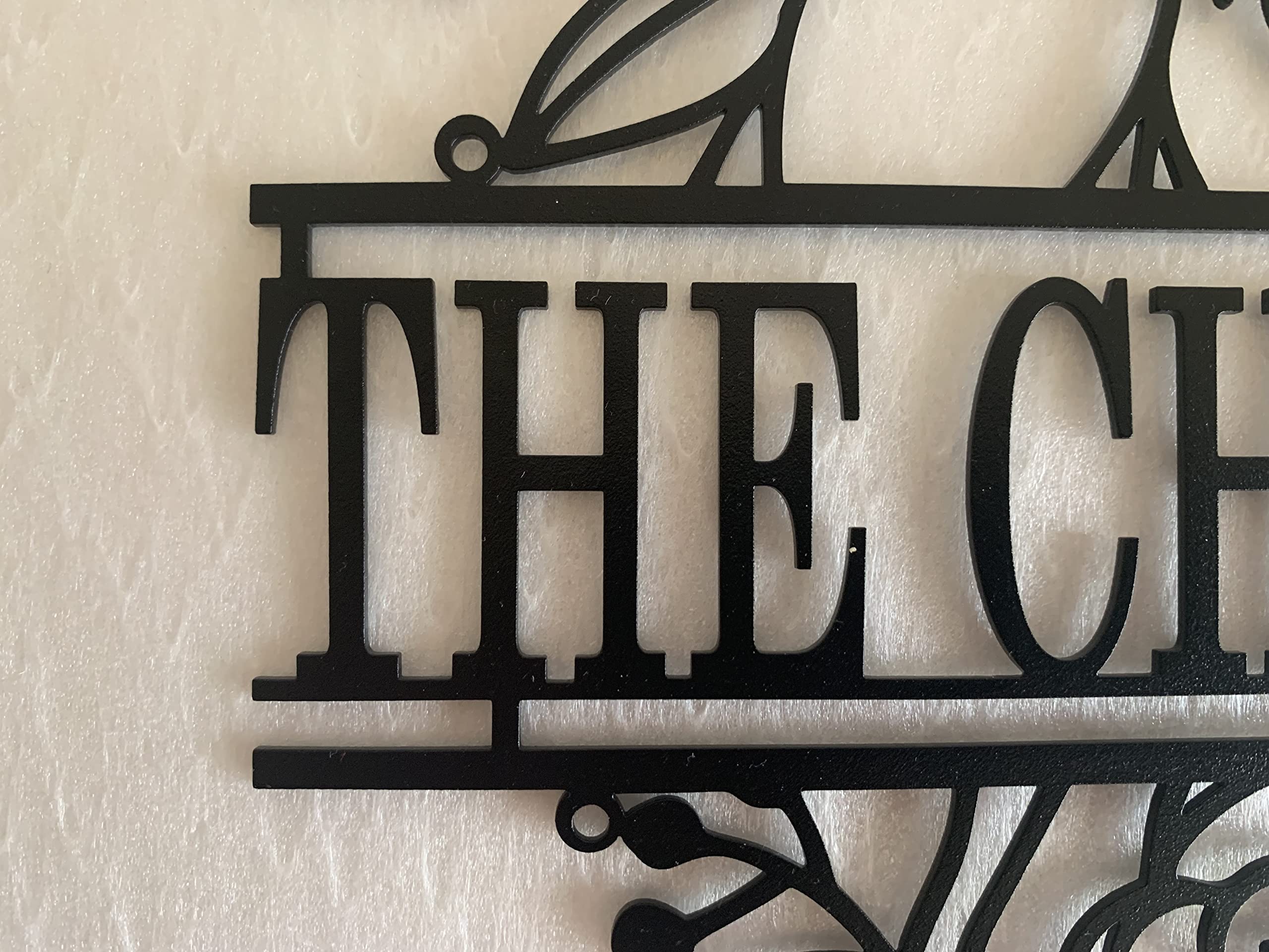 Letrero de pared de metal con nombre personalizado, Regalo para la familia,Jardín, Flores decoración del hogar, Arte de Pared, Cartel montado en la pared o puerta, Corona para la puerta de entrada