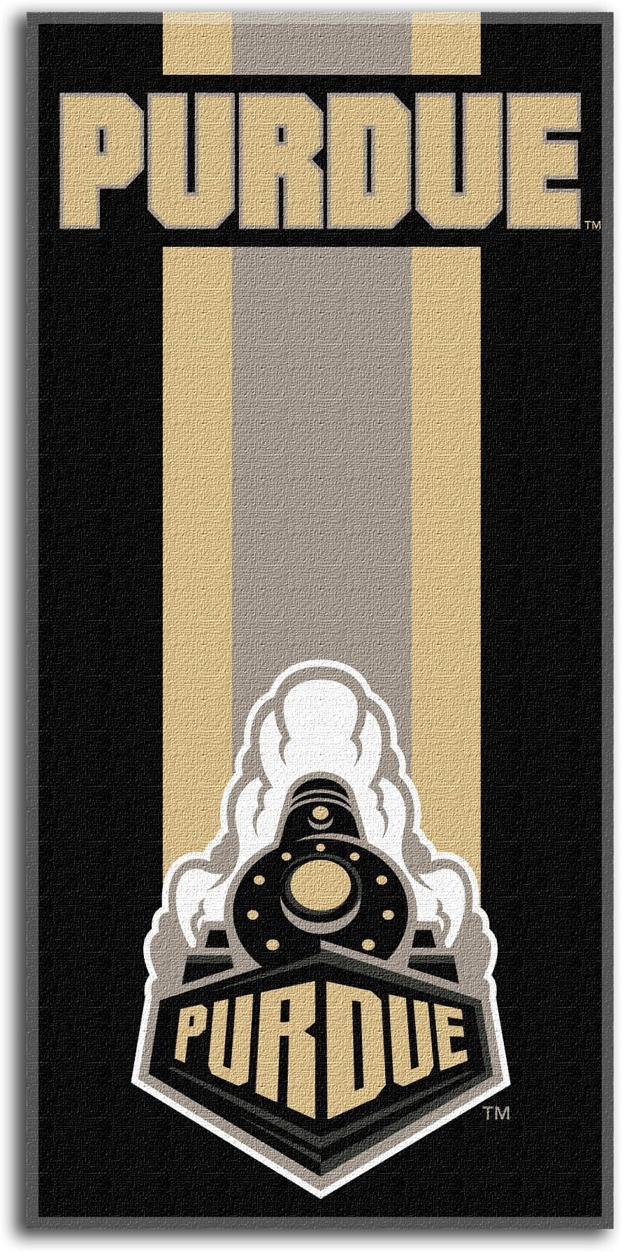 Northwest NCAA Purdue Boilermakers Unisex-Adult Beach Towel, 30" x 60", Zone Read (Pack of 6)