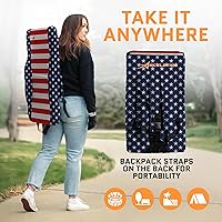 Vista 5 de Asientos de estadio con calefacción para gradas con respaldo – Batería USB incluida – 3 niveles de calor mejorados – Silla plegable – 4 bolsillos