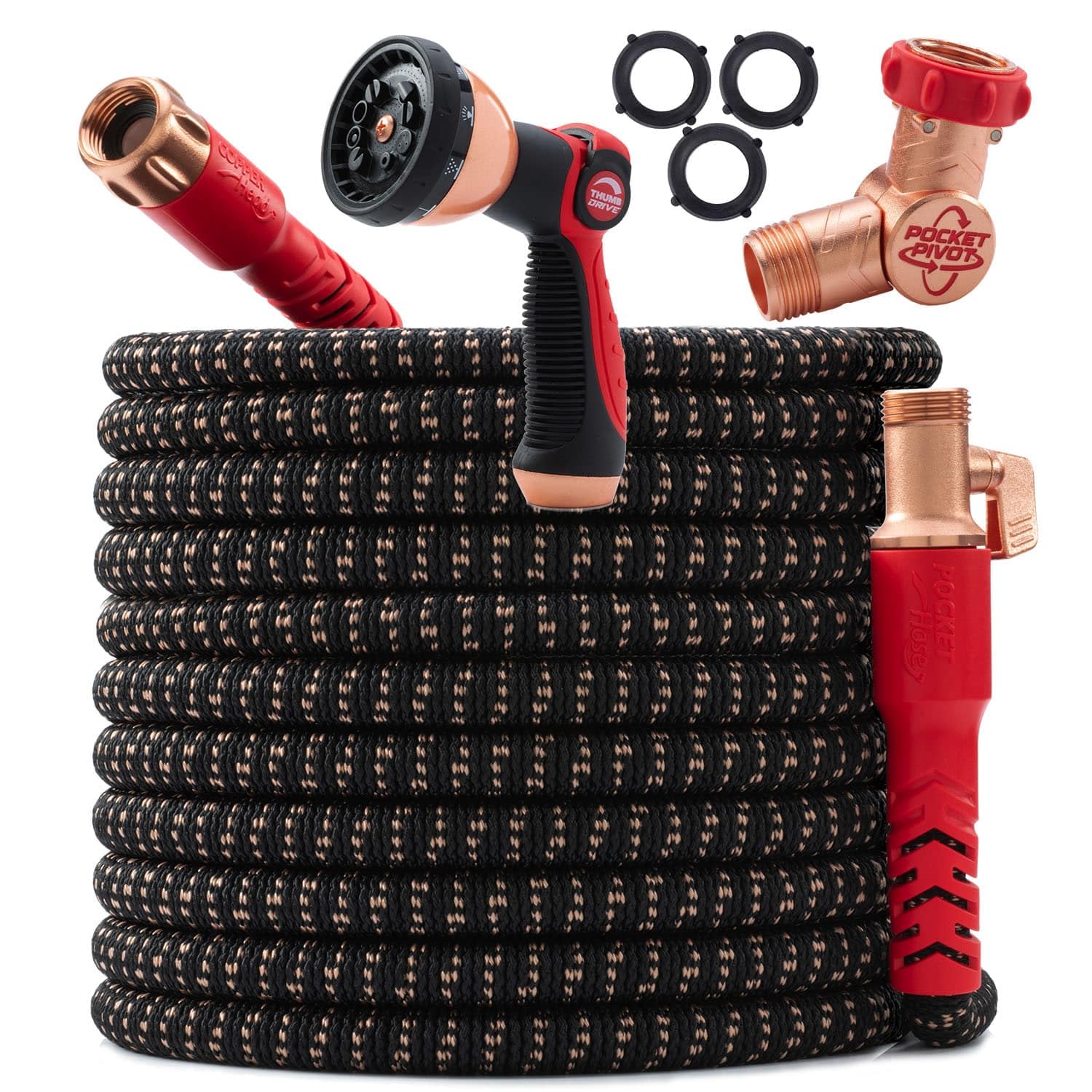 Pocket Hose Copper Head w/New Pocket Pivot