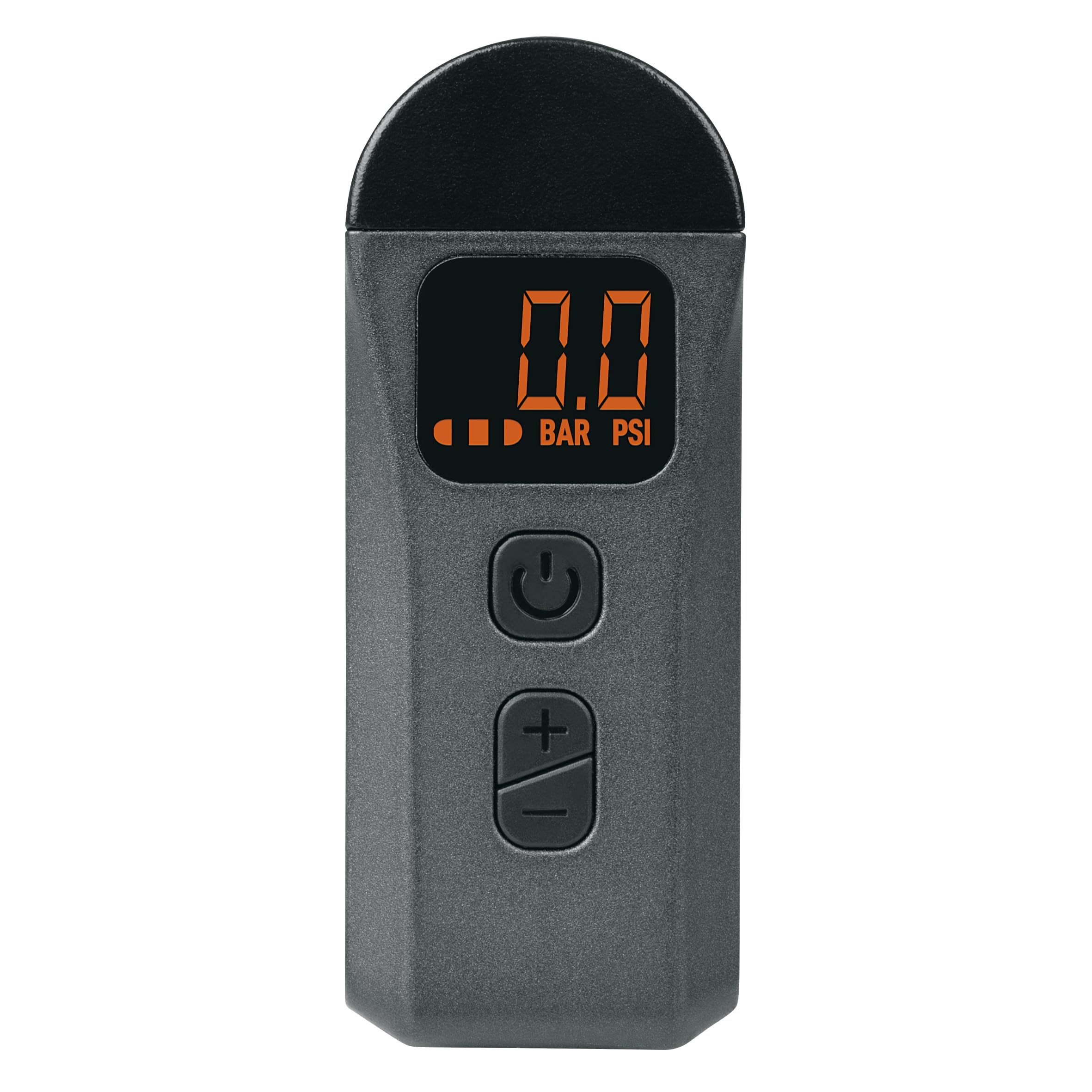 SKS Germany EMP Mini Pompe électrique (Pompe à air sans Fil pour Les déplacements, Pression réglable avec Fonction d'arrêt Automatique, tête de Pompe réversible pour valves SV/AV, câble USB et