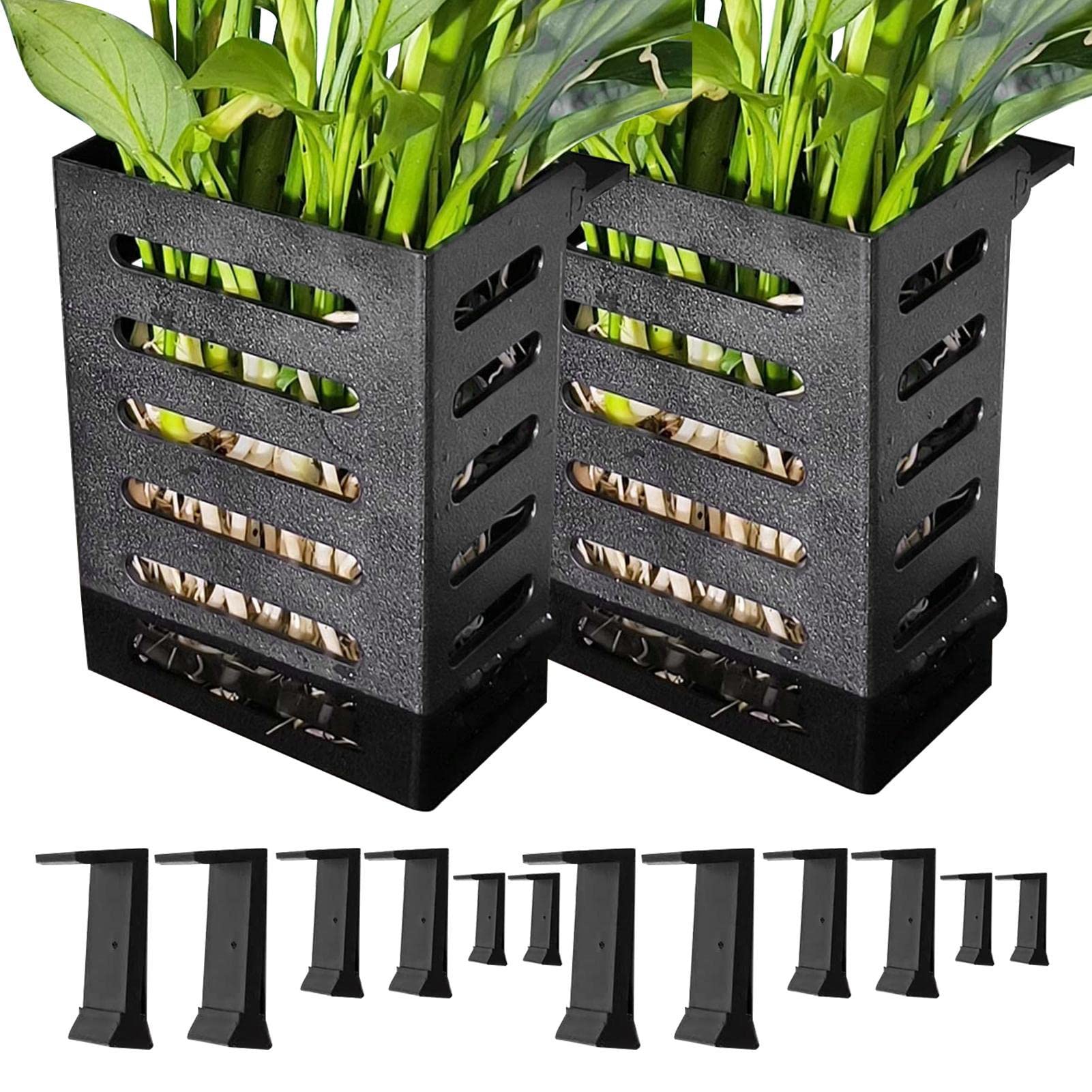 Dubbulon 2Pcs 2 Hanging Aquarium Planter Cups, Aquatic Plants Holder, Aquarium Planter Cup, Hangings Plant Pots For Tanks, Decorations For Emersed Plants Shrimp Fish