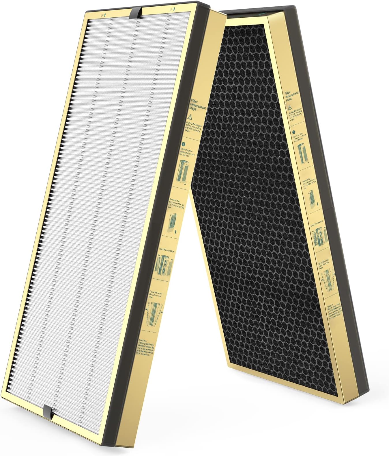 Jafnda JF999 Replacement Filter, 2 Pack Specialized Odor Filters, with 3.74 lb Modified Activated Carbon, Remove Ammonia, Amine, Mercaptan, Pet, Body, Cooking Odor and Smoke Smell