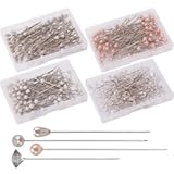 AIEX Pearl Head Pins Sewing Pin Corsages Pins Straight Head Pins for Sewing Banquet Wedding Party Anniversary Decorations &lpar;320pcs&rpar;