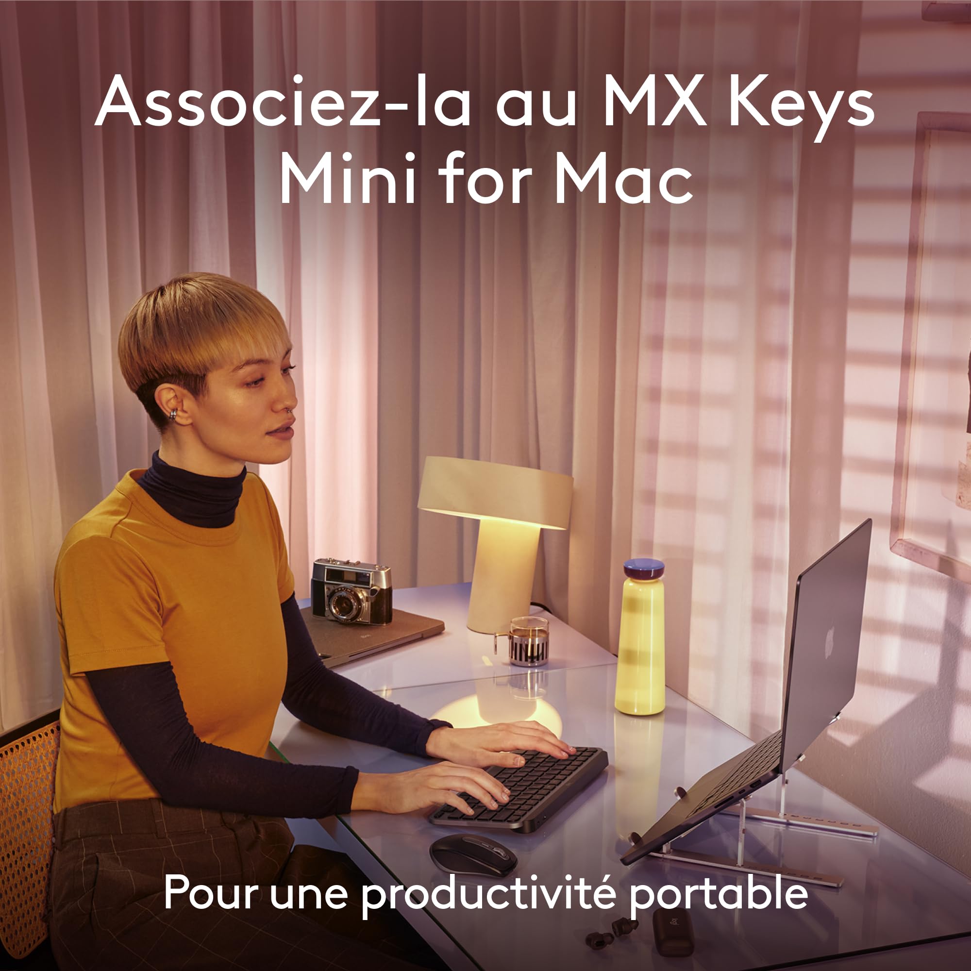 Logitech MX Anywhere 3S for Mac, souris Bluetooth compacte sans fil,