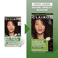 Vista 3 de Clairol Natural Instincts - Tinte semipermanente para el cabello, color castaño oscuro, paquete de 1 unidad