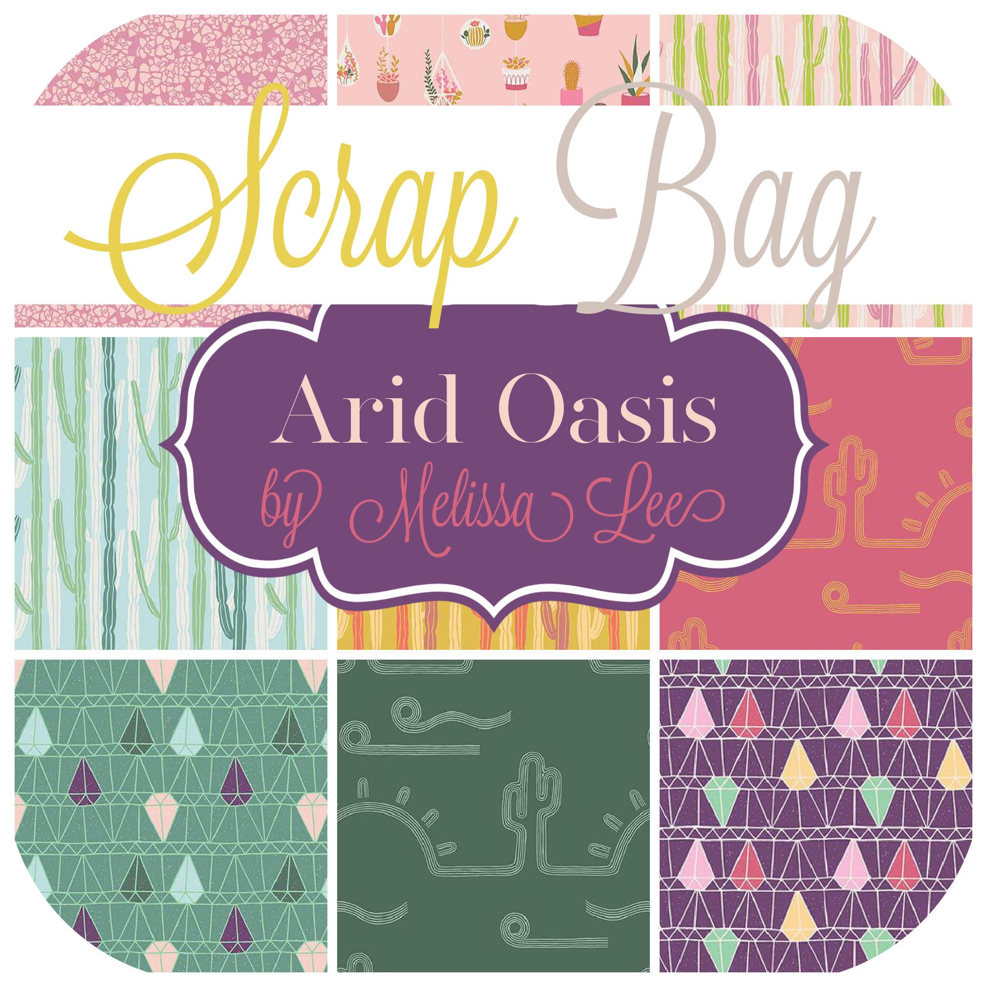 Arid Oasis Scrap Bag (Approx 2 Yards) by Melissa Lee for Southern Fabric 2 Yards DIY Quilt Fabric