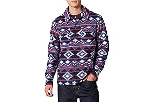 Men's Long-Sleeve Polar Fleece Shirt Jacket