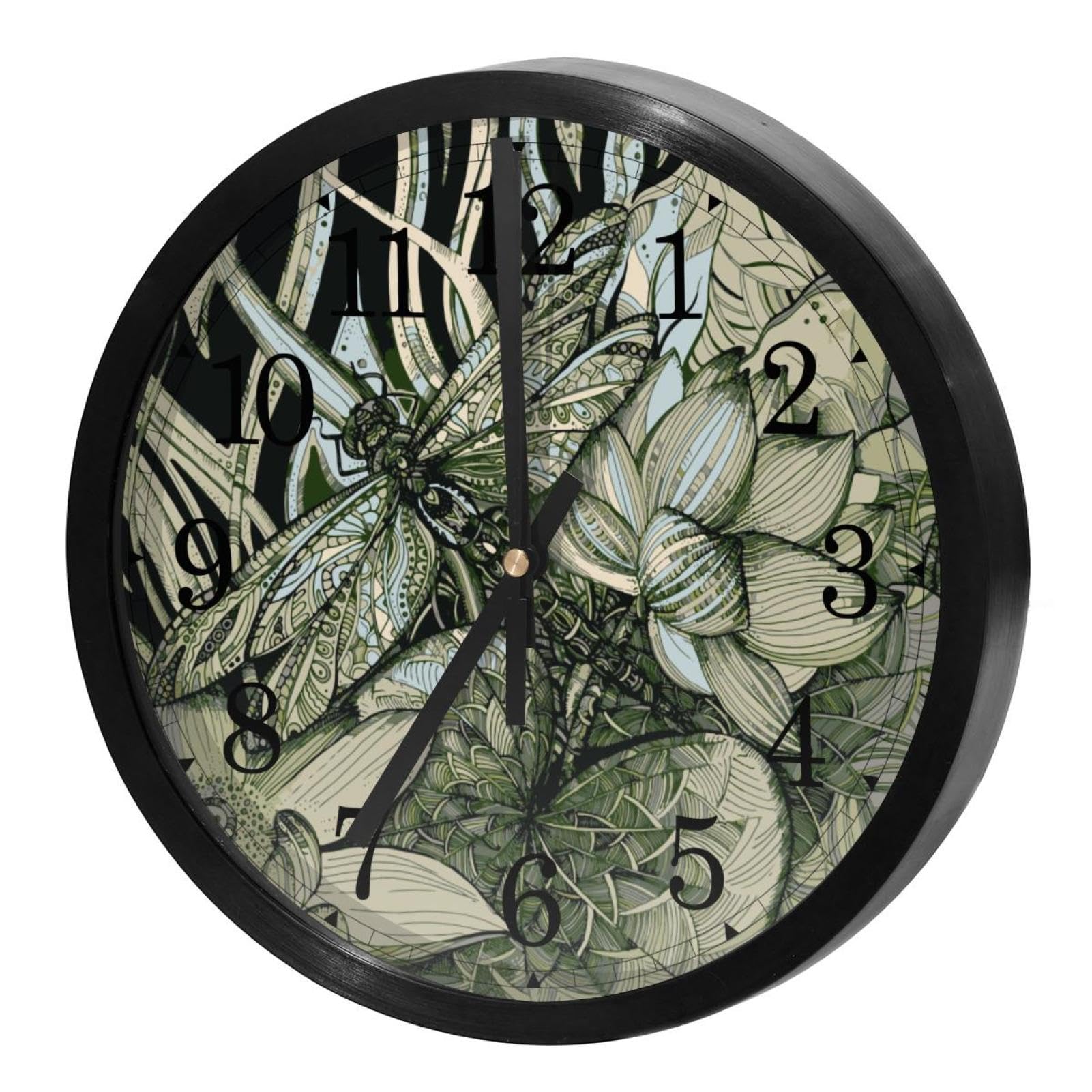 Horloge murale silencieuse à quartz piles pour décoration maison école et cuisine