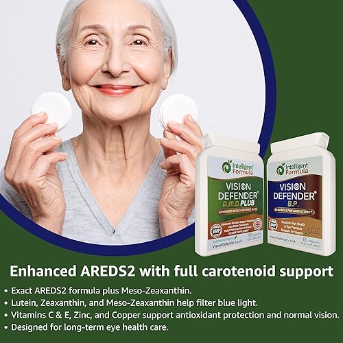 Miniatura 3 de Vision Defender A.M.D. Plus & BP Eye Care Bundle – Suplementos avanzados para los ojos con AREDS2