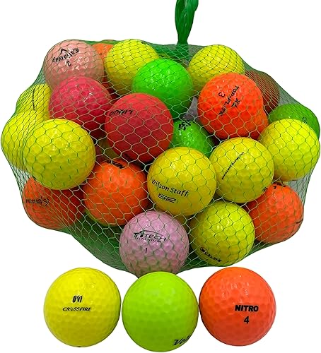 Golf Ball Planet Paquete de 50 pelotas de golf usadas en mezcla de colores