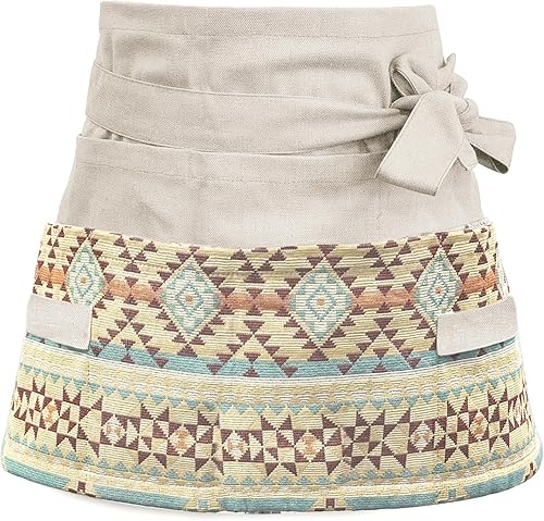 Miniatura 13 de Delantal de jardín para mujer, delantal de servicio lindo, delantal de flora con 8 bolsillos, regalo de San Valentín para mamá, esposa, novia