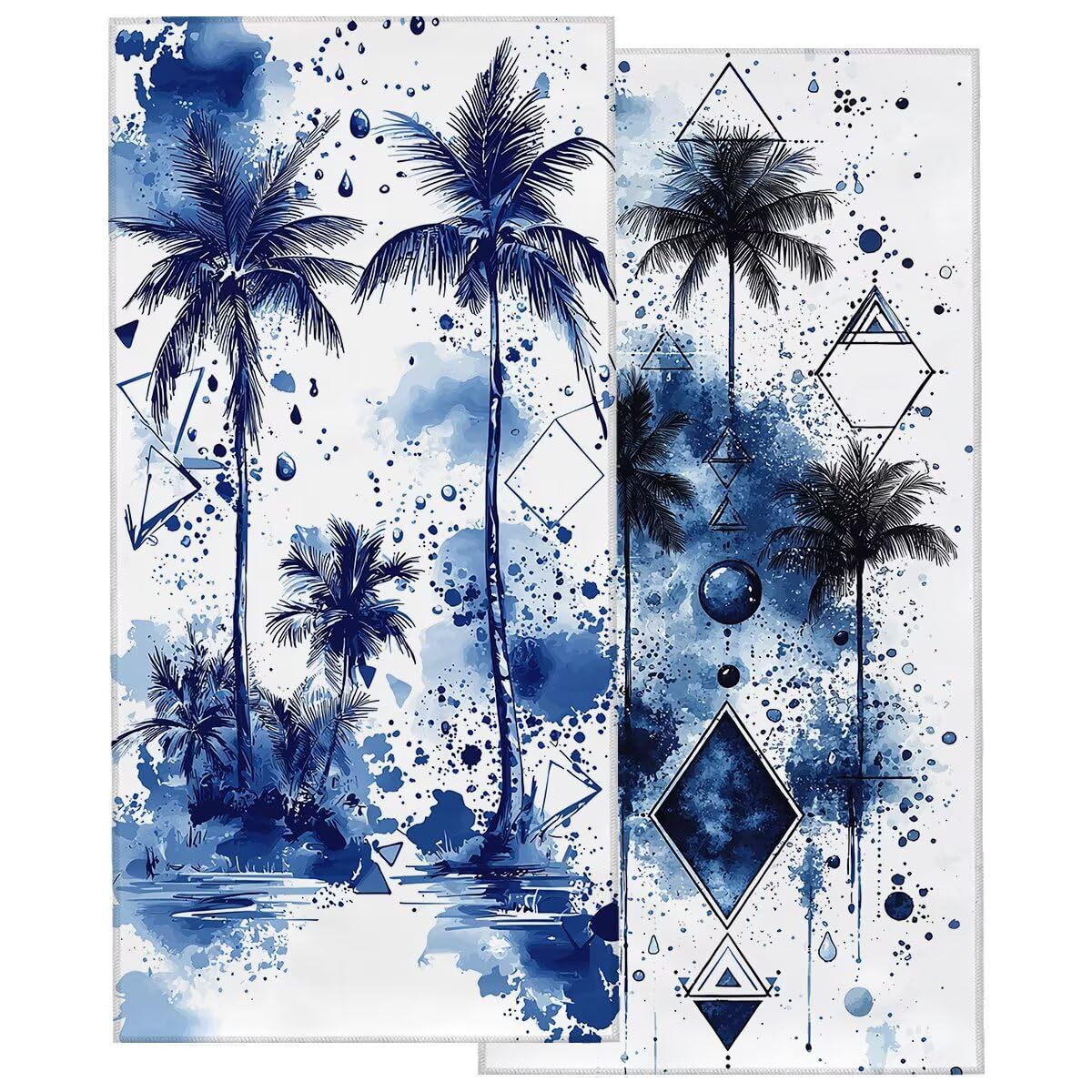 Duży ręcznik plażowy 90 x 180 cm 2 sztuki, ręcznik plażowy z mikrofibry, szybkoschnący ręcznik kąpielowy na siłownię męski, odporny na piasek ręczniki z mikrofibry akcesoria podróżne, ręcznik na