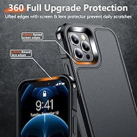 Vista 3 de Red2Fire - Funda para iPhone 12 Pro Max de 6.7 pulgadas, protección contra caídas de grado militar, antideslizante, resistente, cuerpo completo