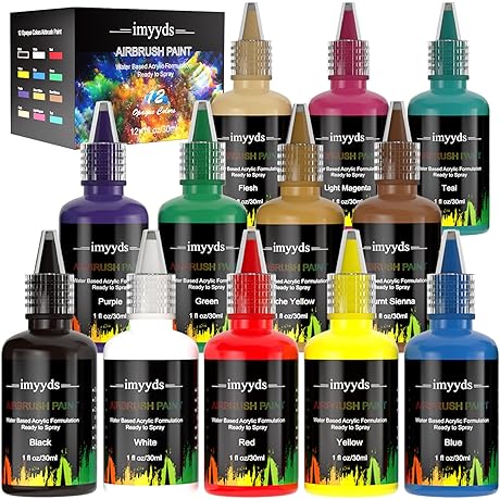 imyyd Airbrush Paint Set: Enliven Your Plastic Models with Vibrant Hues