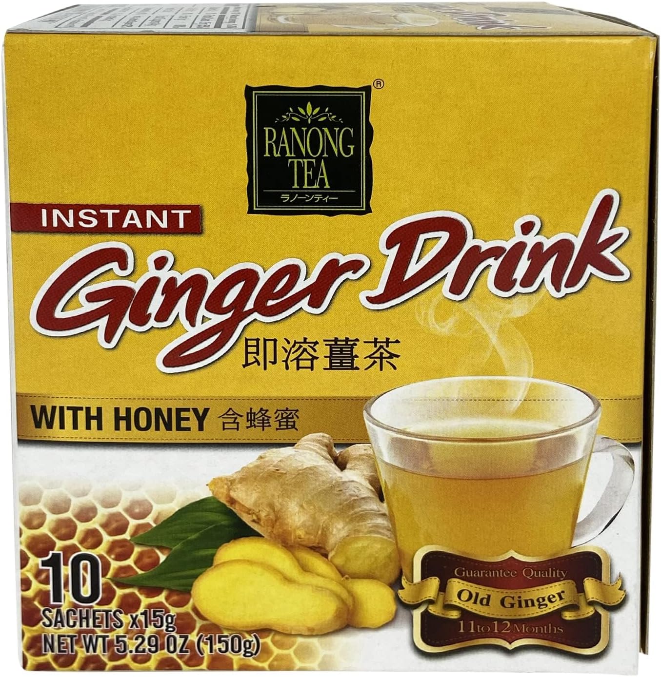 Ranong Tea Instant Ginger Drink with Honey (1) Grocery
