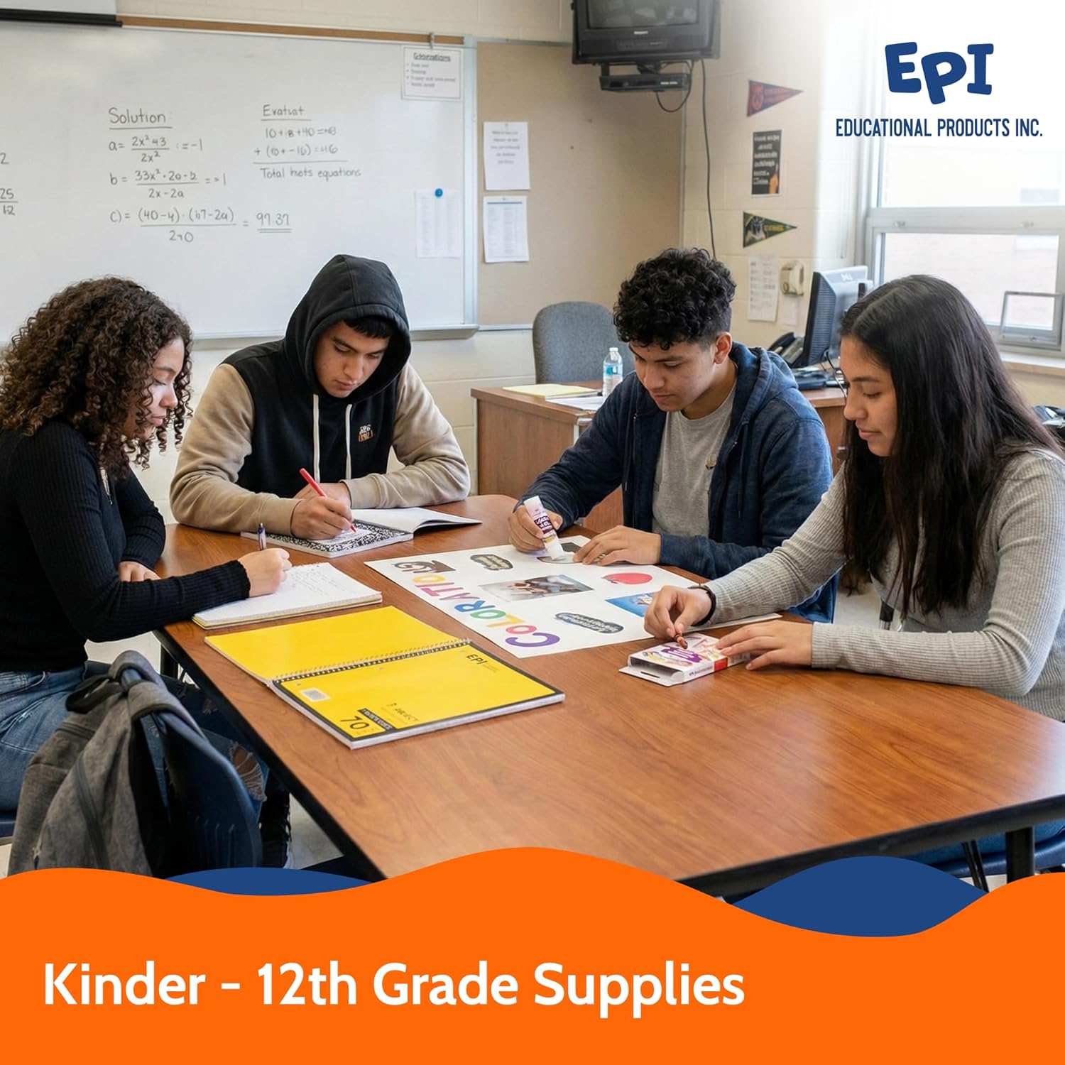 EPI Essentials Bulk School Supplies for Kids – Kindergarten to 12th Grade School Supply Packs – Wide-Ruled Bundle with Classroom-Ready Standard List Essentials – 240 Boxes per Pallet