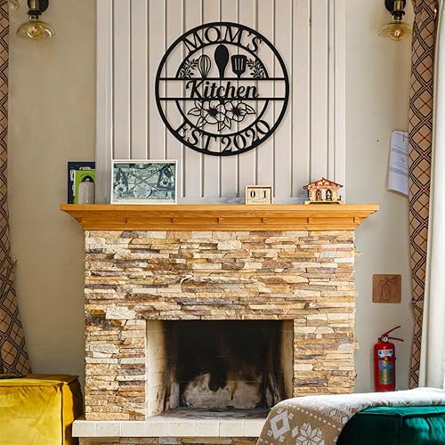 Miniatura 4 de Letreros de metal de cocina personalizados, letreros de cocina de mamá, letreros de metal personalizados, arte de pared de metal personalizado, arte