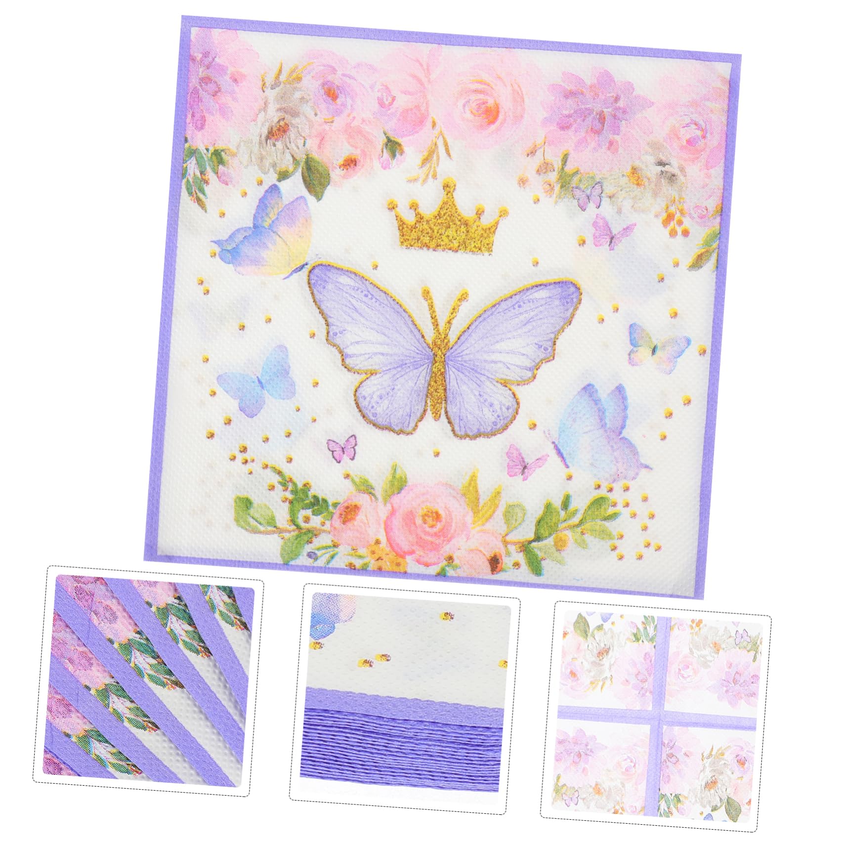 SHERCHPRY 3 series Servilletas Servilletas Fiesta Coloridas Cumpleaños Decorativas Papel 100 piezas*3