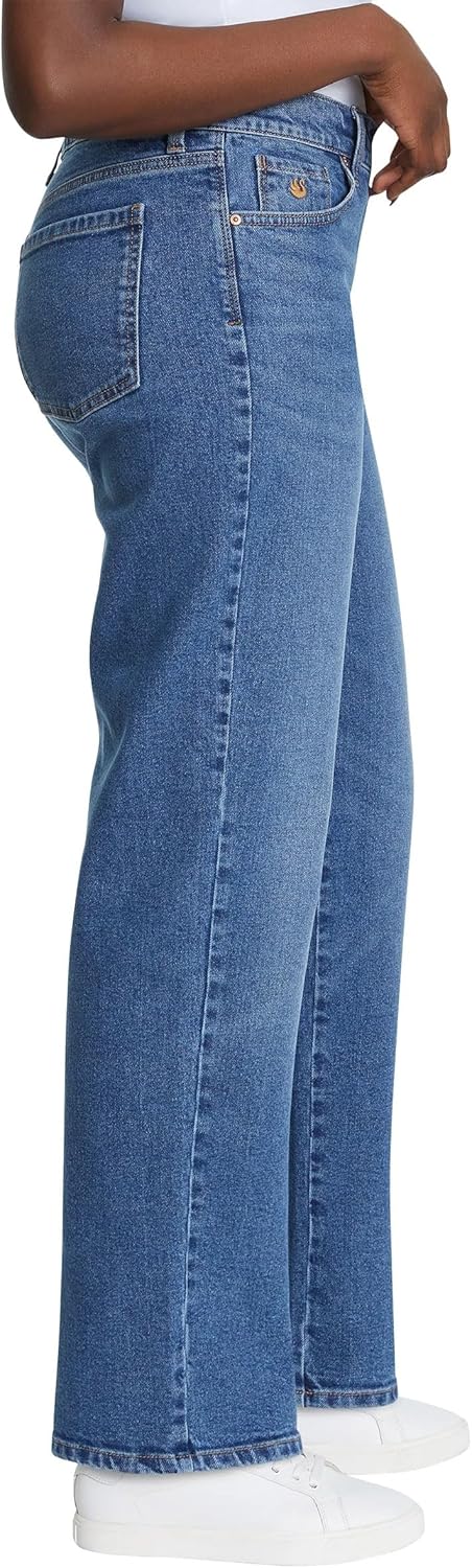 Gloria Vanderbilt Women’s Straight Leg Relaxed Fit Cotton Stretch Jean - Image 5