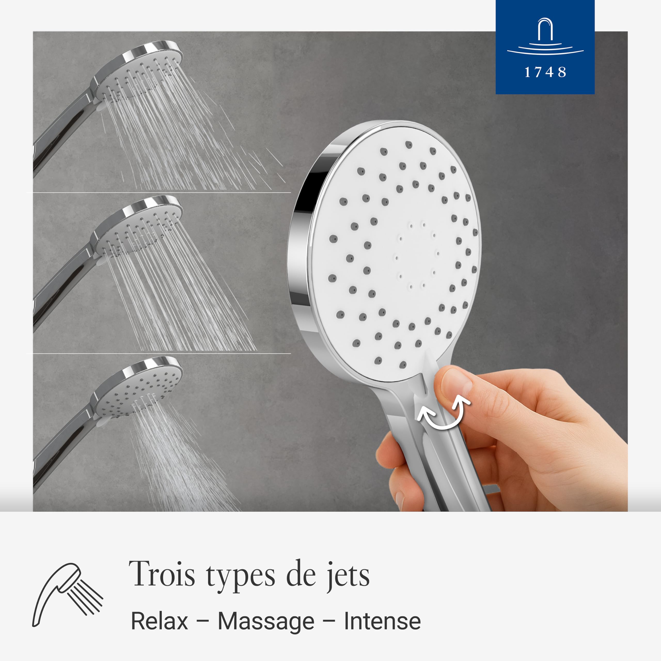 Villeroy & Boch Universal Showers douchette à main – Chrome