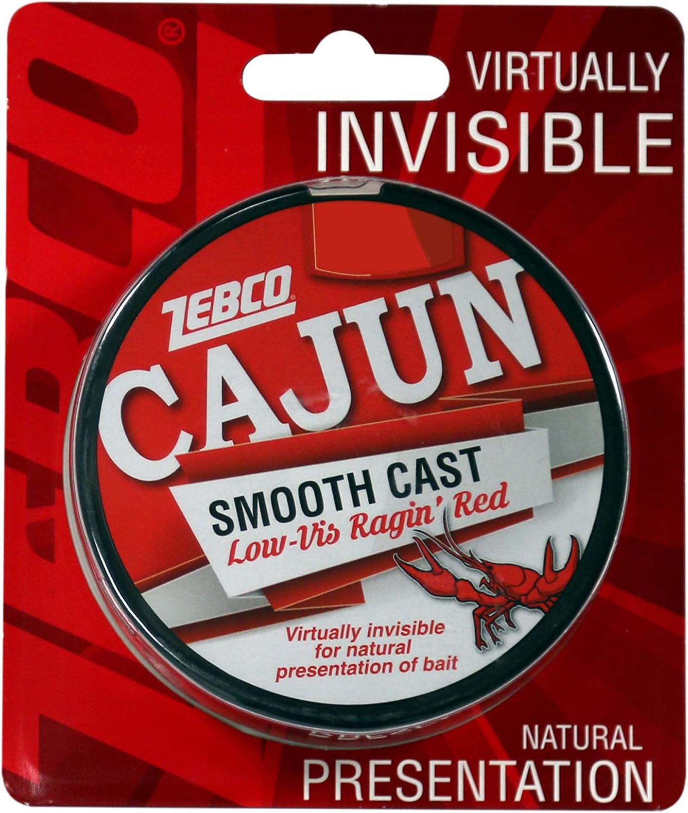 Zebco Cajun Low VIS Filler 330YD 12LB -RED (CLLOWVISF12C.CP4)
