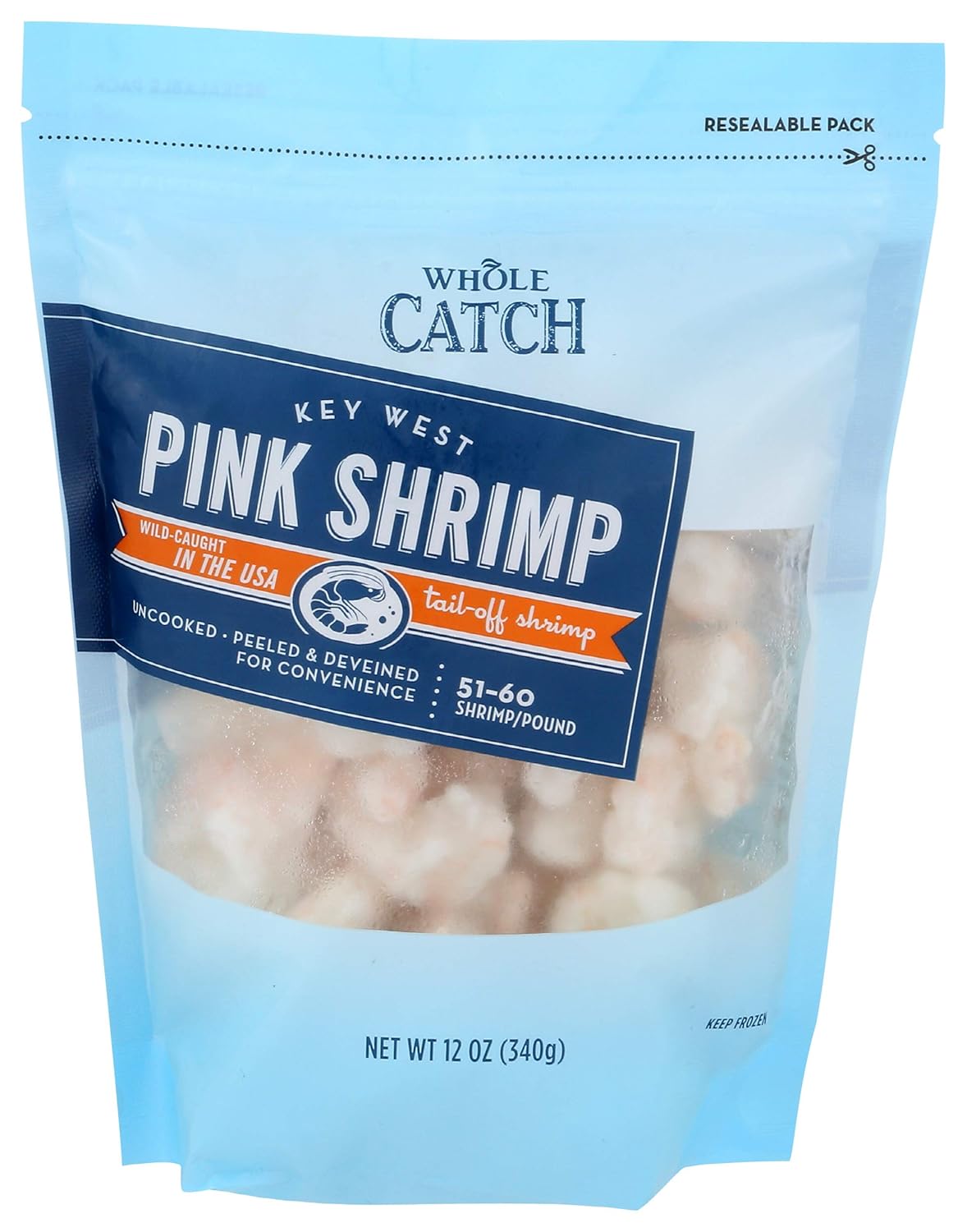 Whole Catch, Key West Pink Shrimp 5160, 12 Ounce (Frozen
