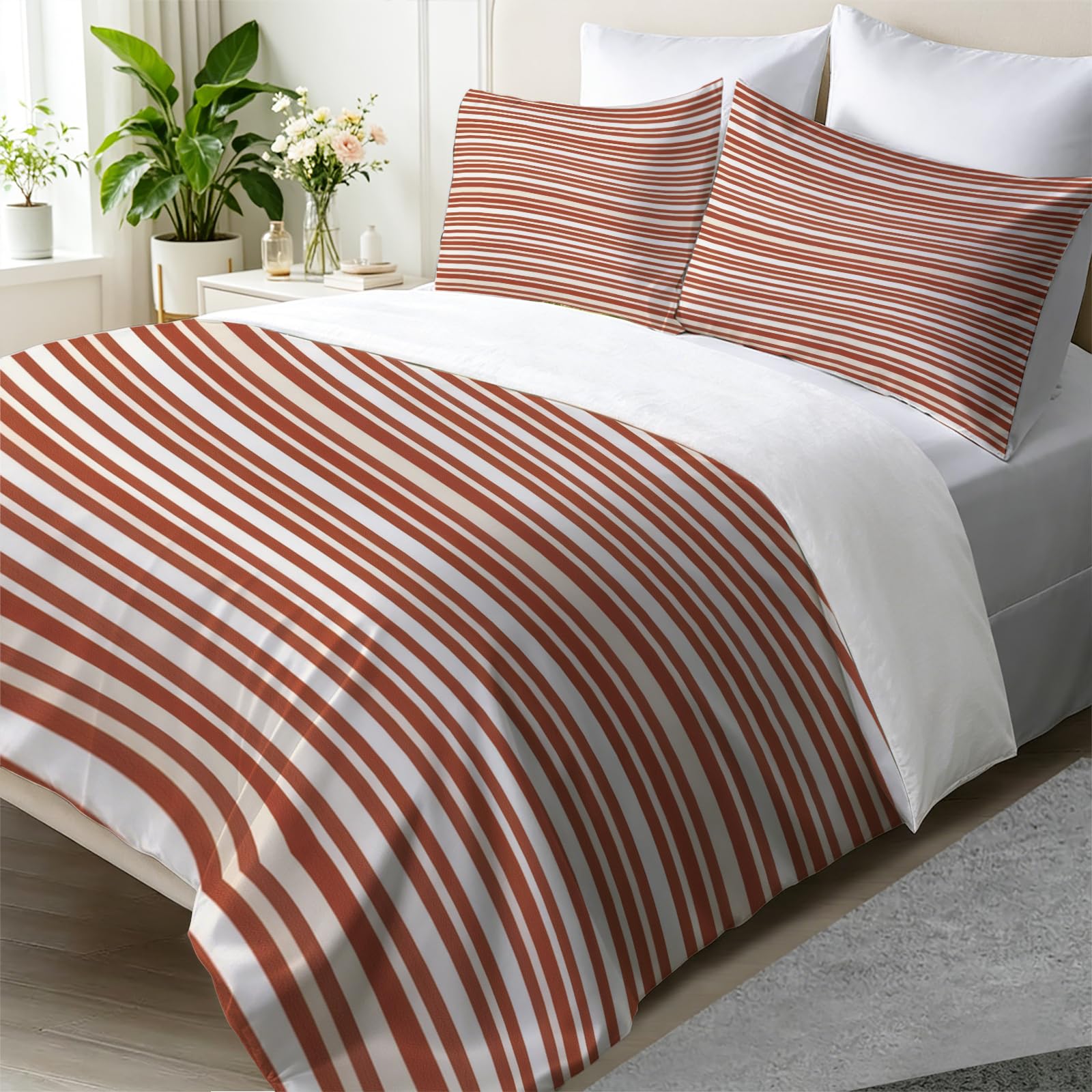 Housse couette légère 220x240 literie microfibre lit 2 personnes avec zip