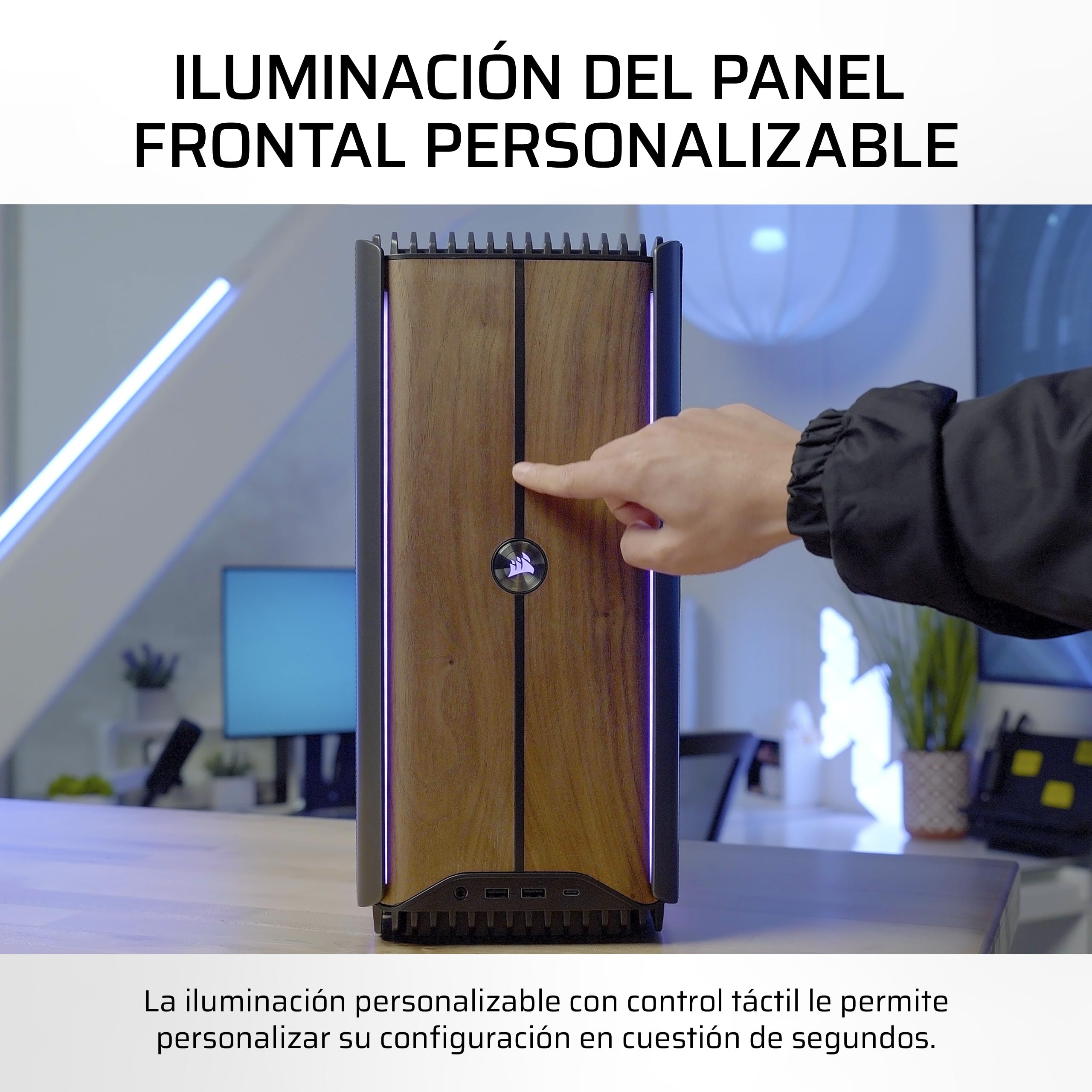 Corsair One i500 PC para Juegos – CPU Intel® Core™ i9 14900K con Refrigeración Líquida – GPU NVIDIA® RTX™ 4080 Super con Refrigeración Líquida – 32GB Memoria DDR5 – 2TB SSD M.2 – Madera Oscura