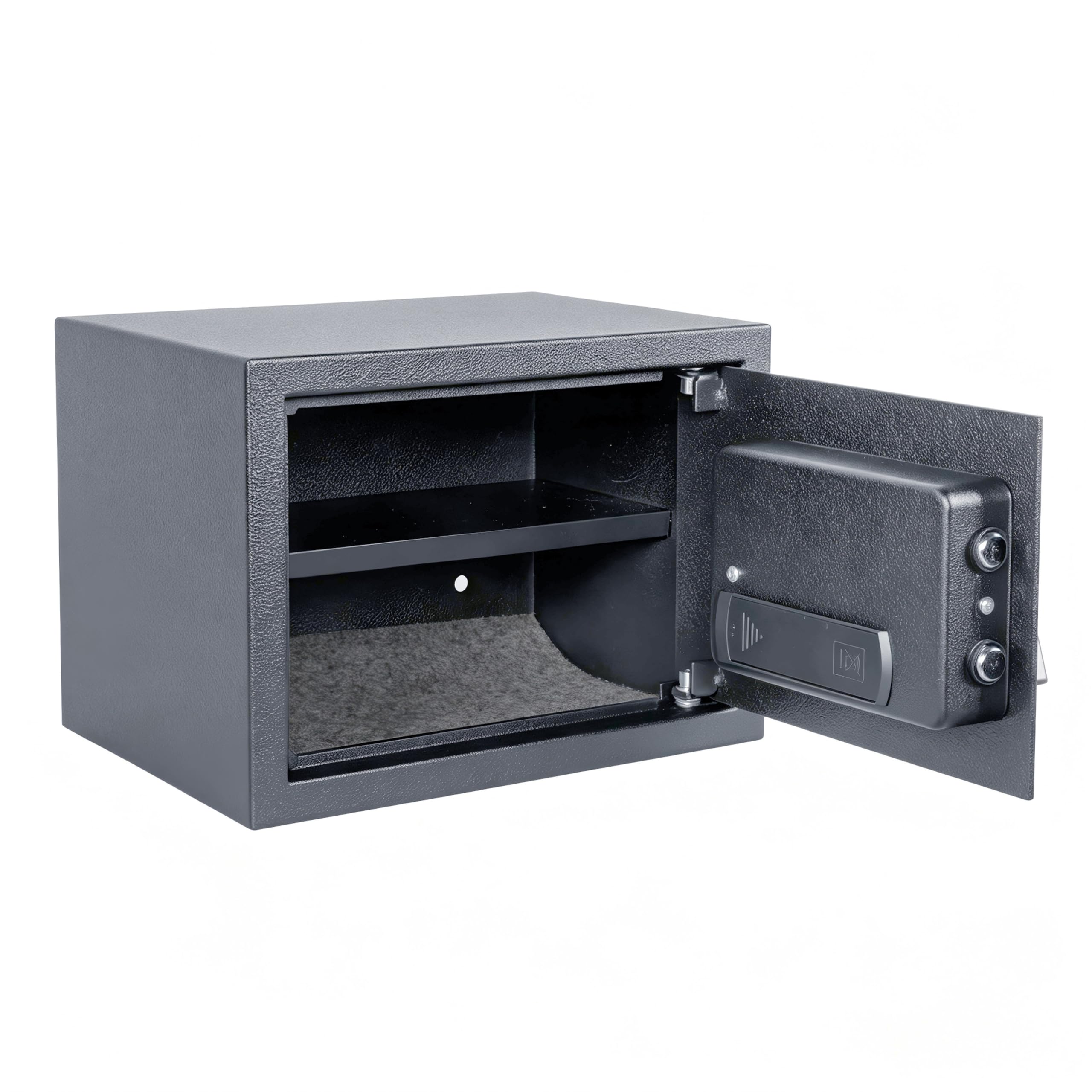 hjh OFFICE Tresor Compact Basic Coffre-fort en acier 35 x 25 x 25 cm