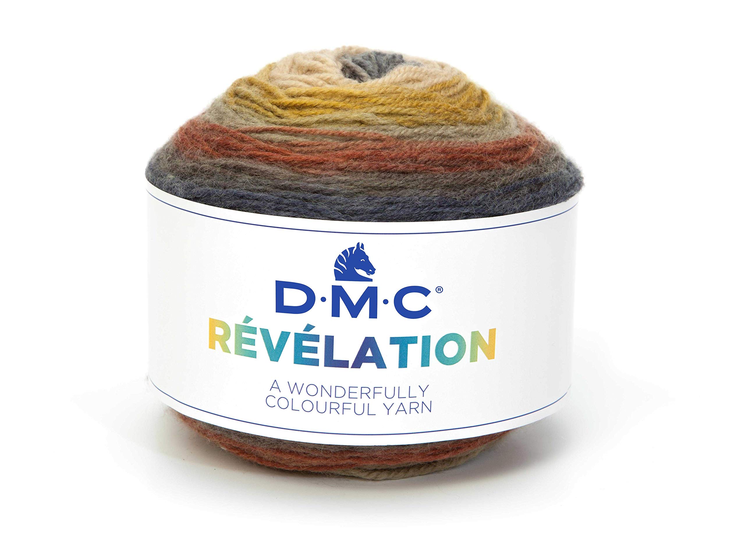Dmc Revelation - Lightweight Multicoloured Knitting Yarn Ideal For Trendy Stoles And Scarves | 150G - 520M | Needles And Crochet Hook N°4