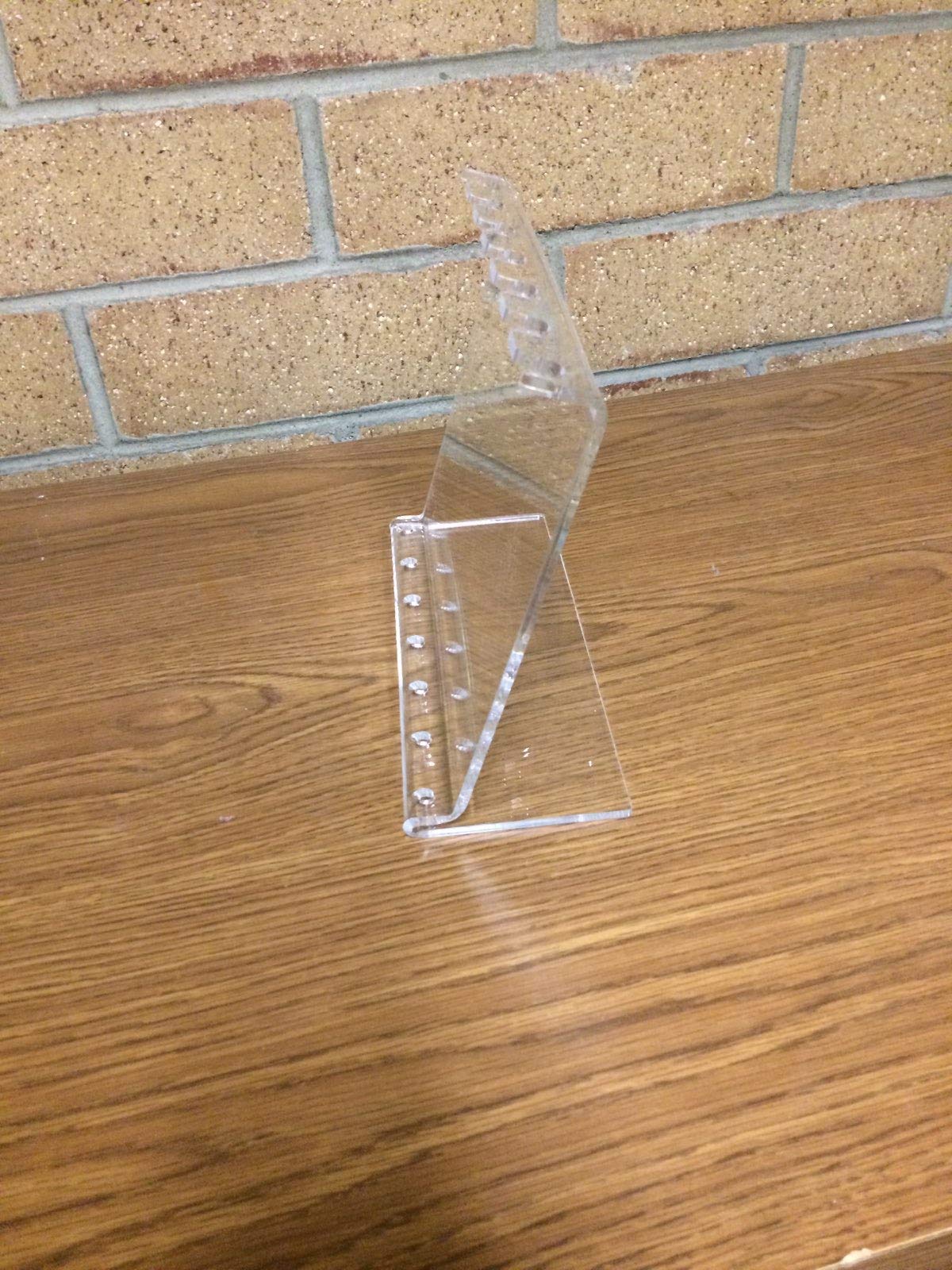 Wand Vertical Display. Made from transparent acrylic, makes your wands look like they are floating.