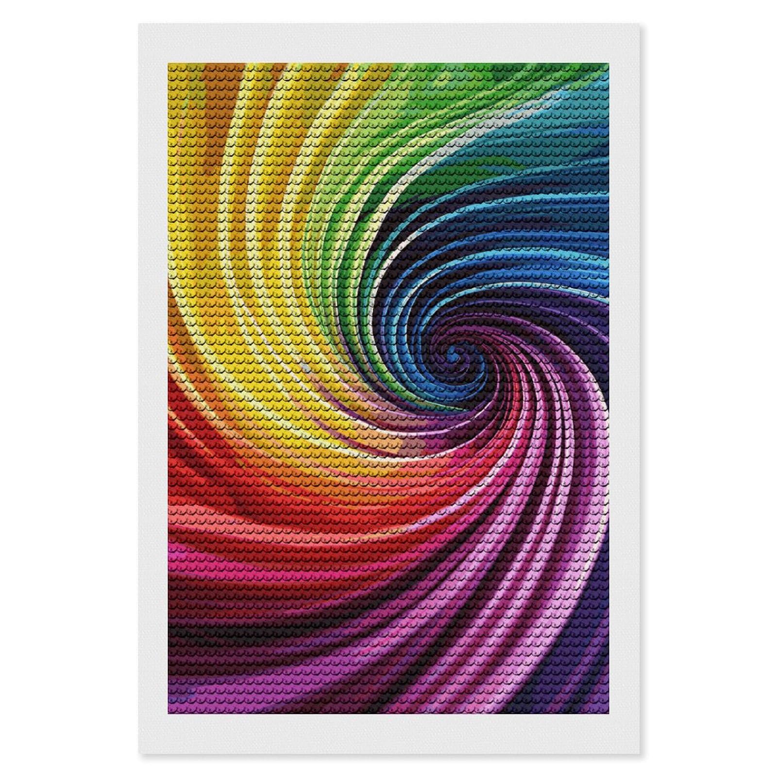 Amazon.com: RTFGHJS Rainbow Spiral Diamond Painting Kit - 8