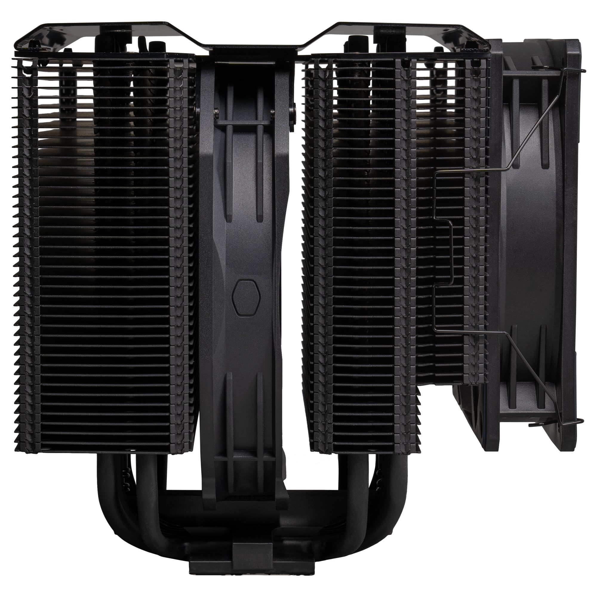 Cooler Master MasterAir MA824 Stealth Disipador de CPU – Heatsink Dual, Ventiladores Push Pull Mobius 135 y 120, 8 Heat Pipes Compuesto Superconductor, Espacio para RAM, Compatible Sockets Intel y AMD