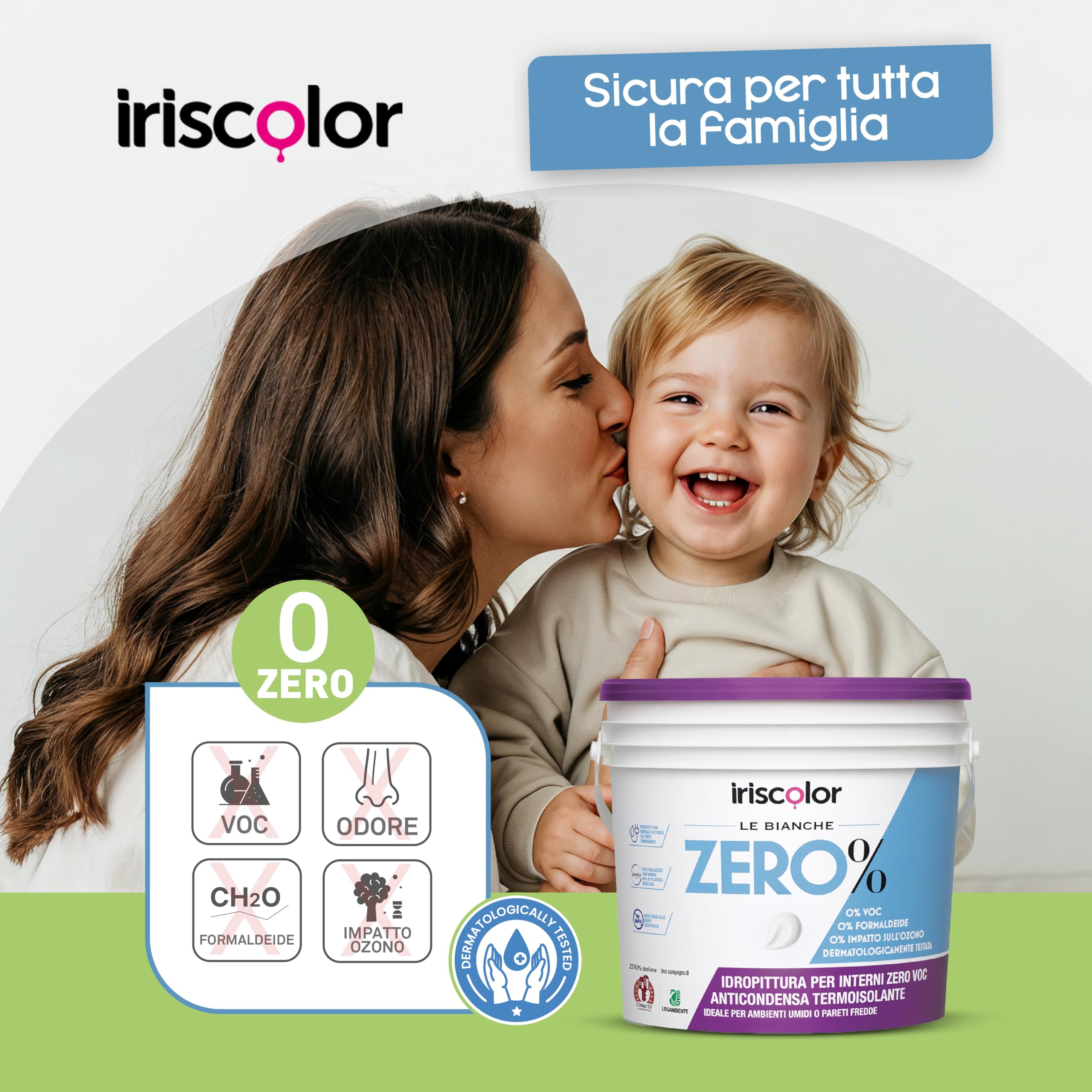 Termoisolante Zero% Pittura Antimuffa per Interni Anticondensa con Microsfere di Vetro Zero VOC e Formaldeide Pittura Bianca Per Interni Bagni E Cucine