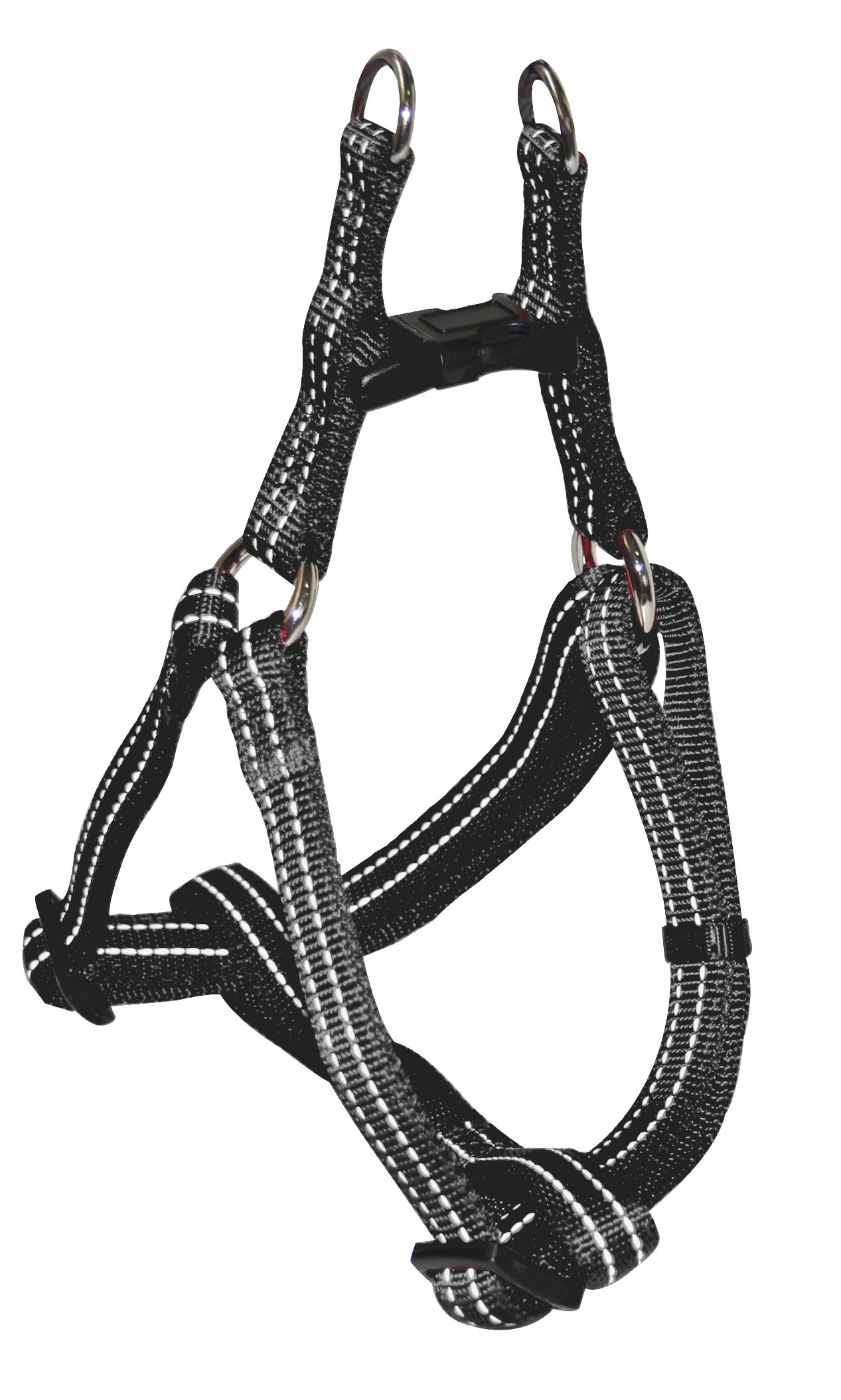 CROCI Nylon Soft Reflective Harness 25 x 650-800 mm, Black