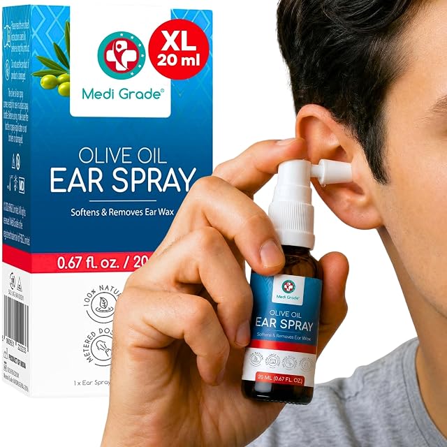 Foto 2 de 8 de Medi Grade Spray de Oídos con Aceite de Oliva para Quitar Cera Oidos 20 ml