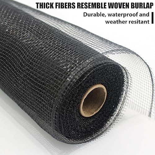 Miniatura 3 de Deco Mesh de 10 pulgadas x 30 pies, tela de malla metálica blanca, cinta de malla decorativa de Navidad, cinta de malla para decoración del 4 de