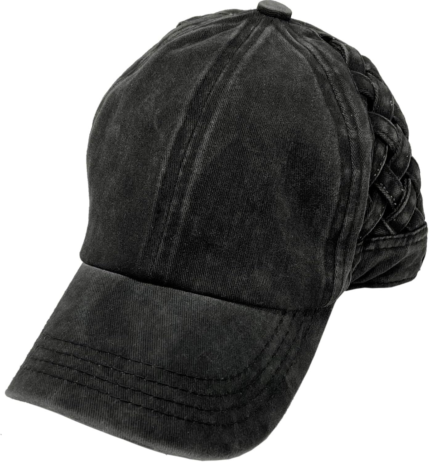C.C Ponytail Criss Cross Messy Buns Ponycaps Baseball Cap Dad Trucker Mesh Hat Distressed