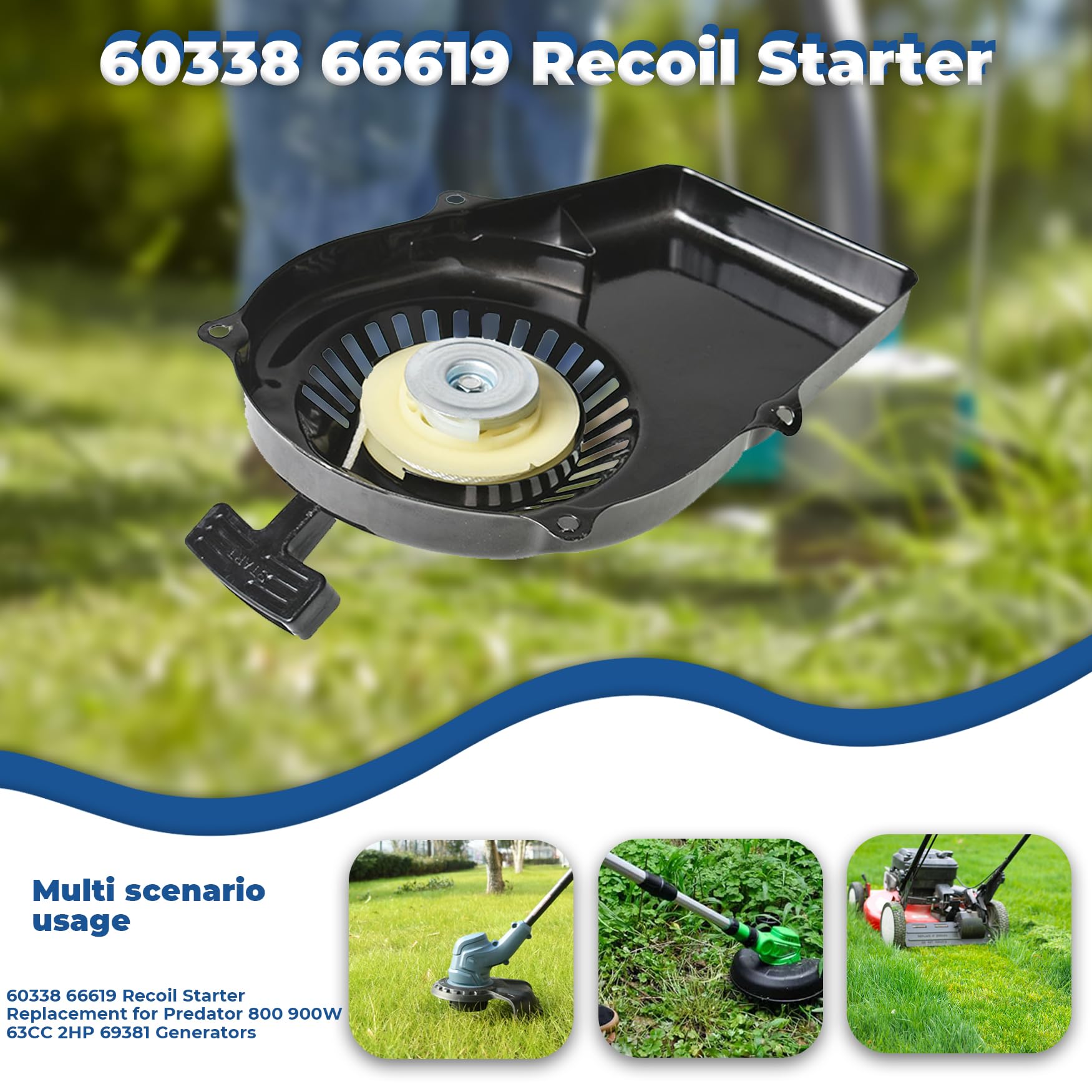 Rücklaufstarter Ersatz Für Harbor Freight Generator - Passend Für 63CC 900W Modelle