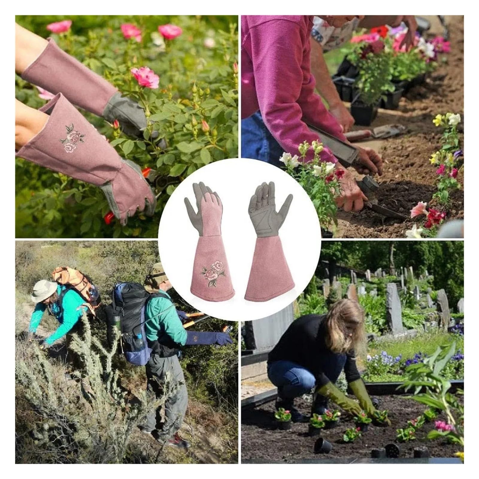 1 par de guantes jardinería Para La Jardinería De Exterior