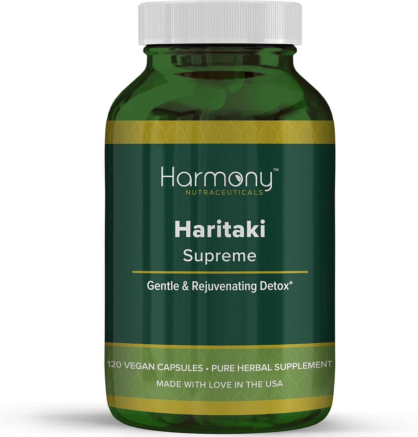 Haritaki Supreme Dr Gumman's Clinical Grade Highest Potency Maximum Bioavailabity Harmony Nutraceuticals 120 Vegan Capsules