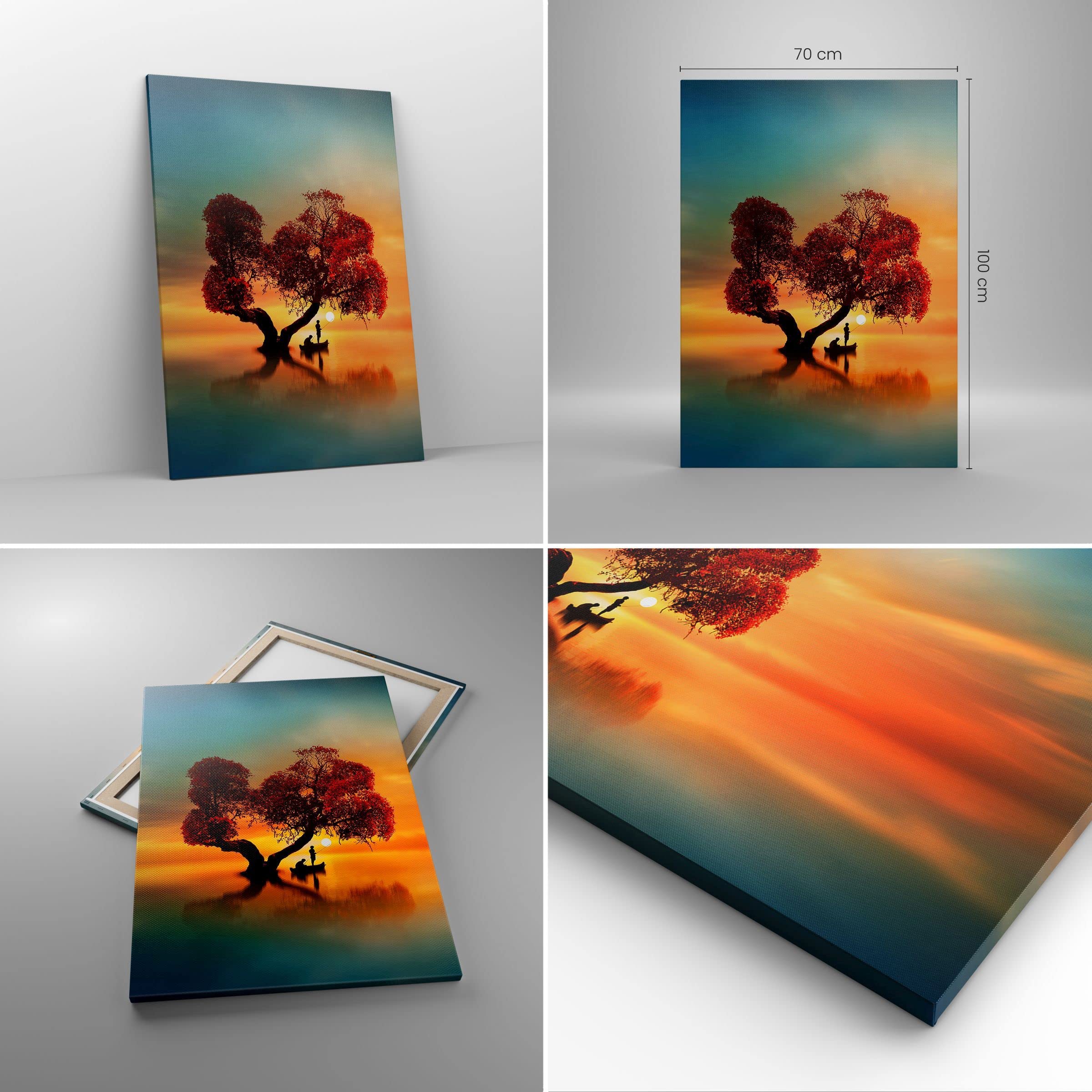 ARTTOR Moderne Impression sur Toile 70x100 cm Paysages Nature - 3458
