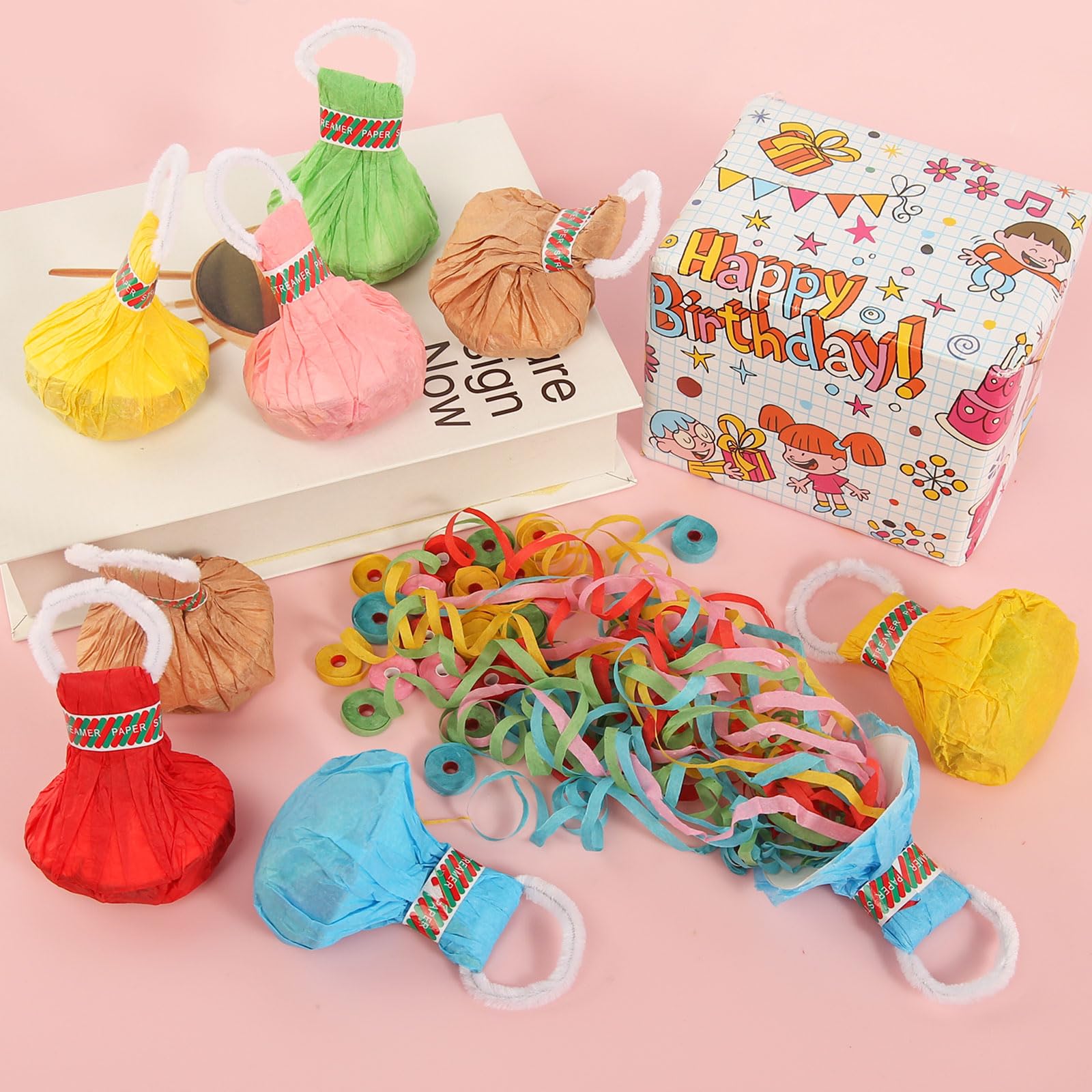 20 Pezzi Stelle Filanti da Lancio a Mano Streamer per Feste Lancia Stelle Filanti Stelle Filanti per Coriandoli Compleanno Filanti per Compleanni Matrimoni Natale Carnevale (Colori Casuali)