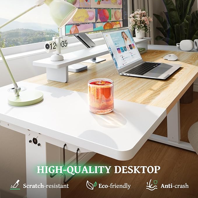 Escritorio Eléctrico Ajustable SIAGO 48x24 Pulgadas con Gestión de Cables miniatura 7