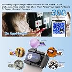 APEXEL 3-in-1 Phone Microscope Lens, PhoneMicro 5 Series 100X/200X/300X Phone Micro Lens for Android/iPhone with LED Light/CPL/Universal Clip, Phone Lens Attachment Mini Pocket Microscope Camera