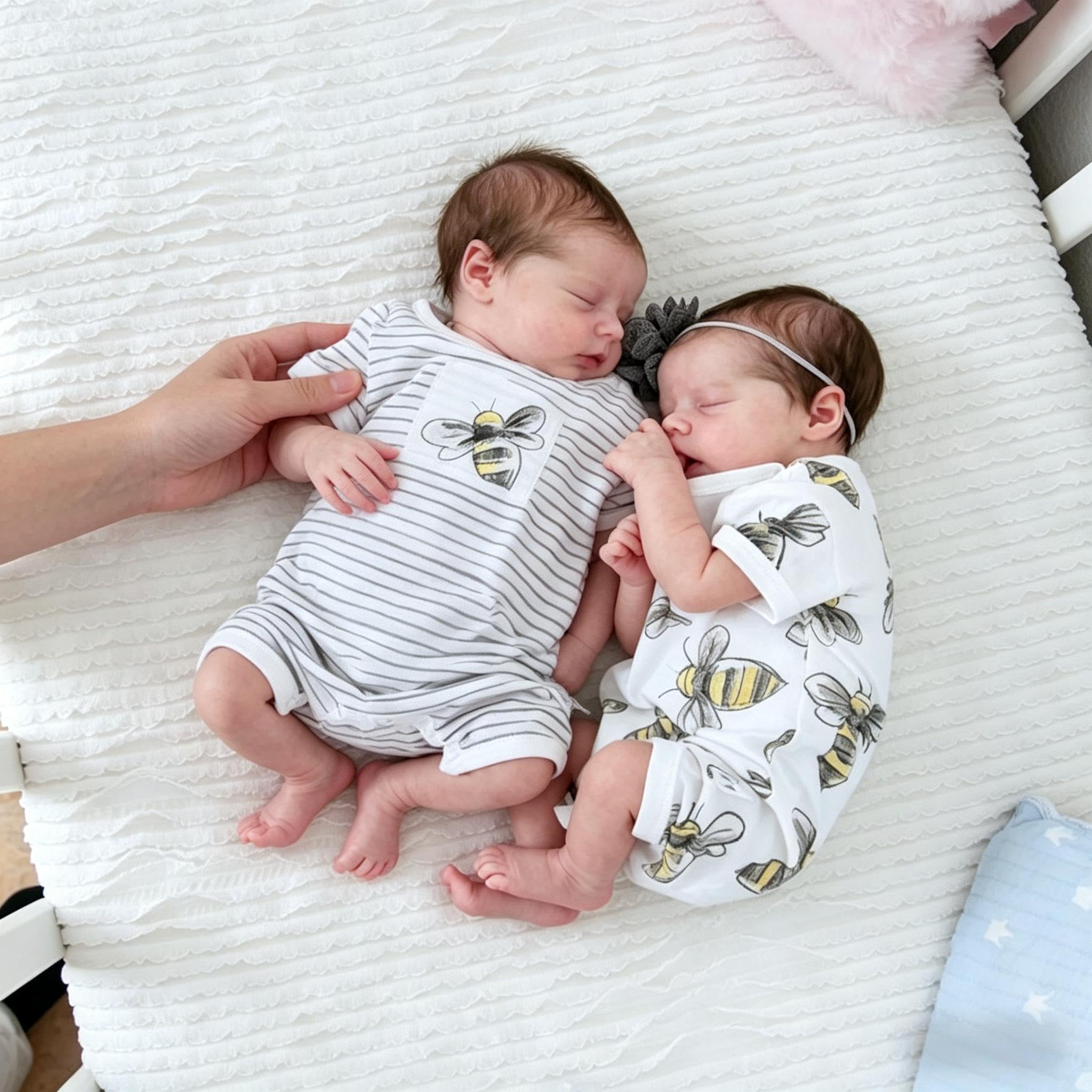 RXDOLL Reborn Baby Dolls Twins silikonowe pełne ciało winyl chłopiec i dziewczynka realistyczna lalka bobas wodoodporne realistyczne bliźnięta niemowlęta prawdziwe życie pełne silikonowe lalki Reborn