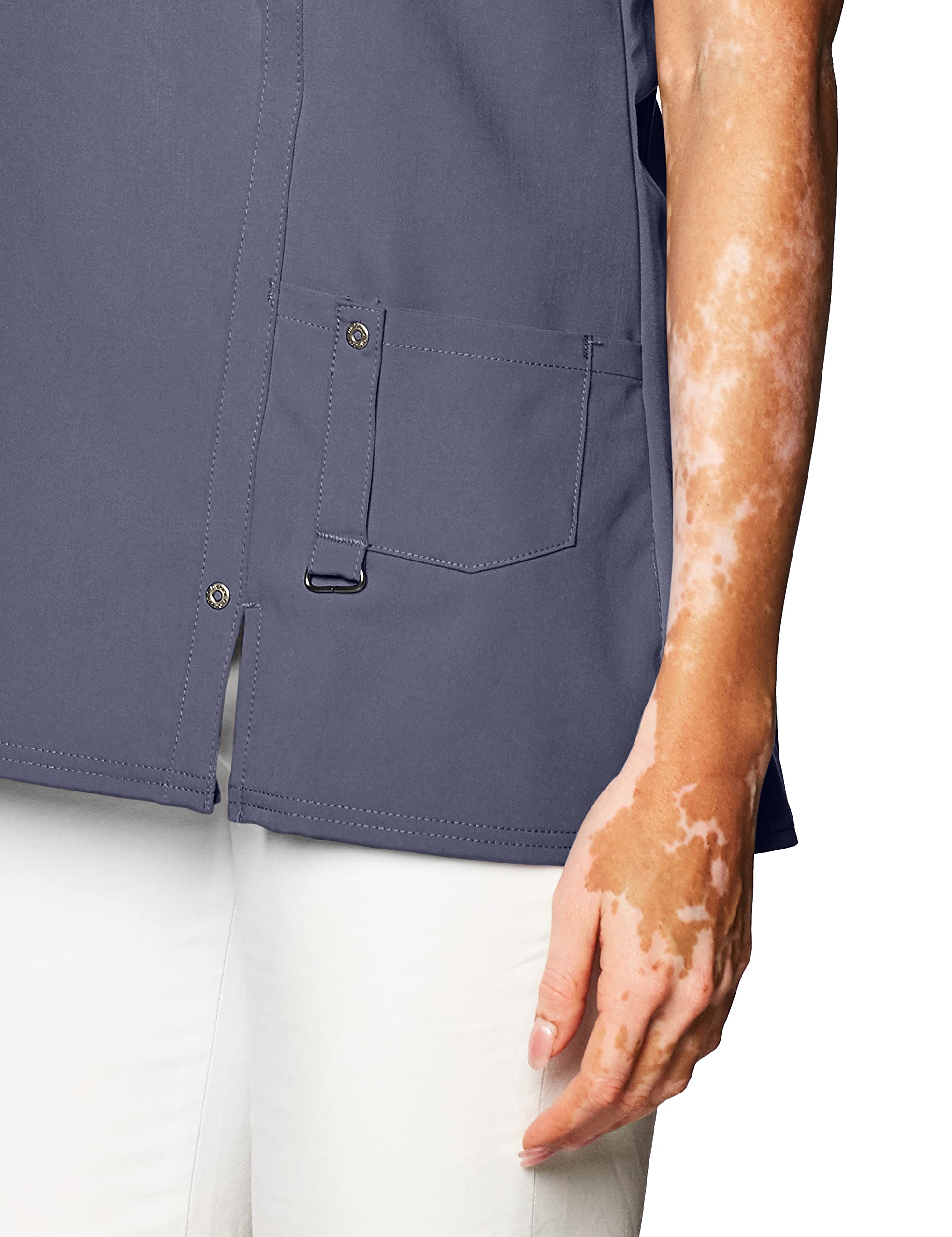 Dickies Damski top z dekoltem w serek z 3 kieszeniami i bocznymi otworami wentylacyjnymi - 86706